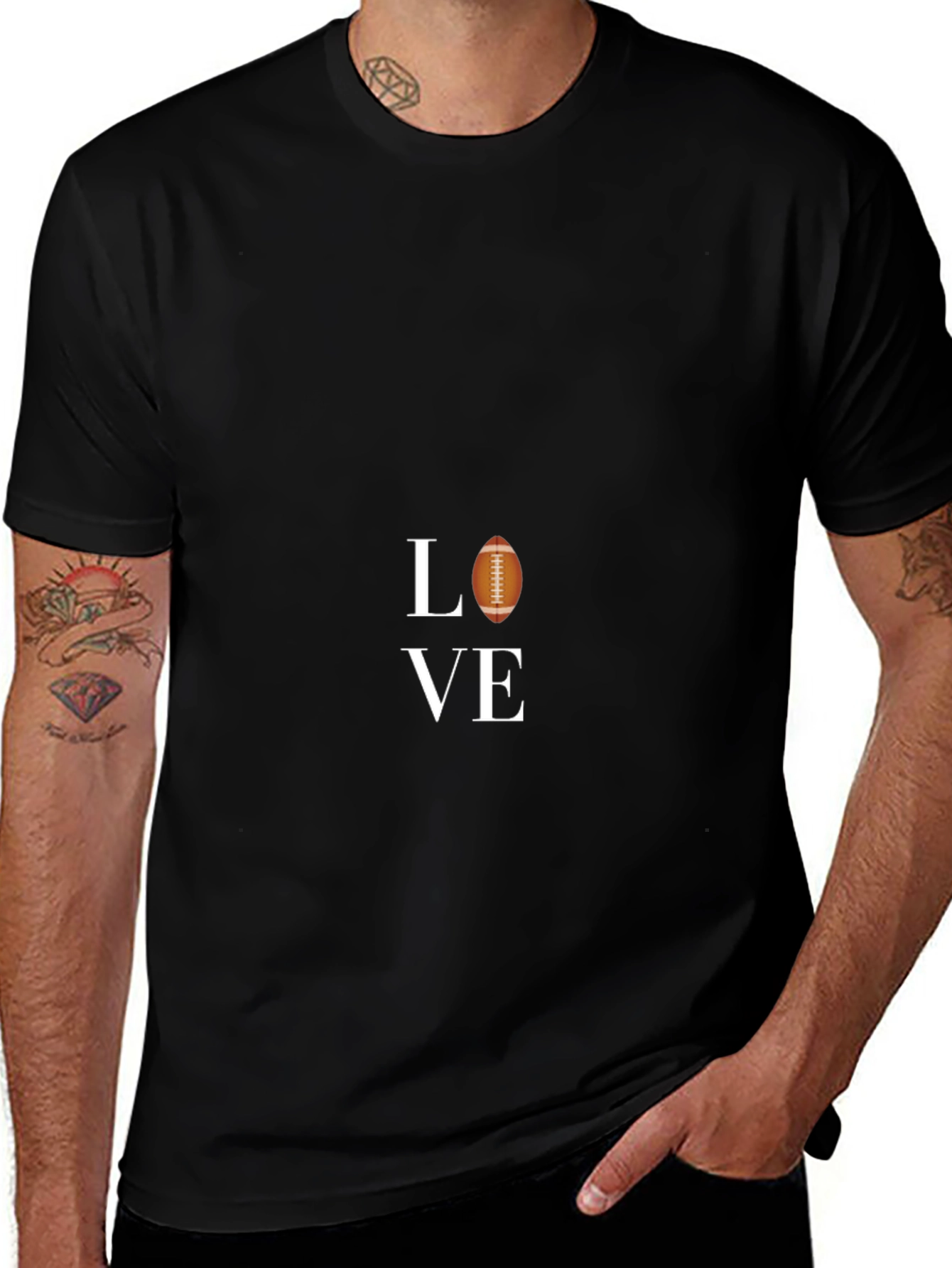 Love Football Graphic T-Shirt