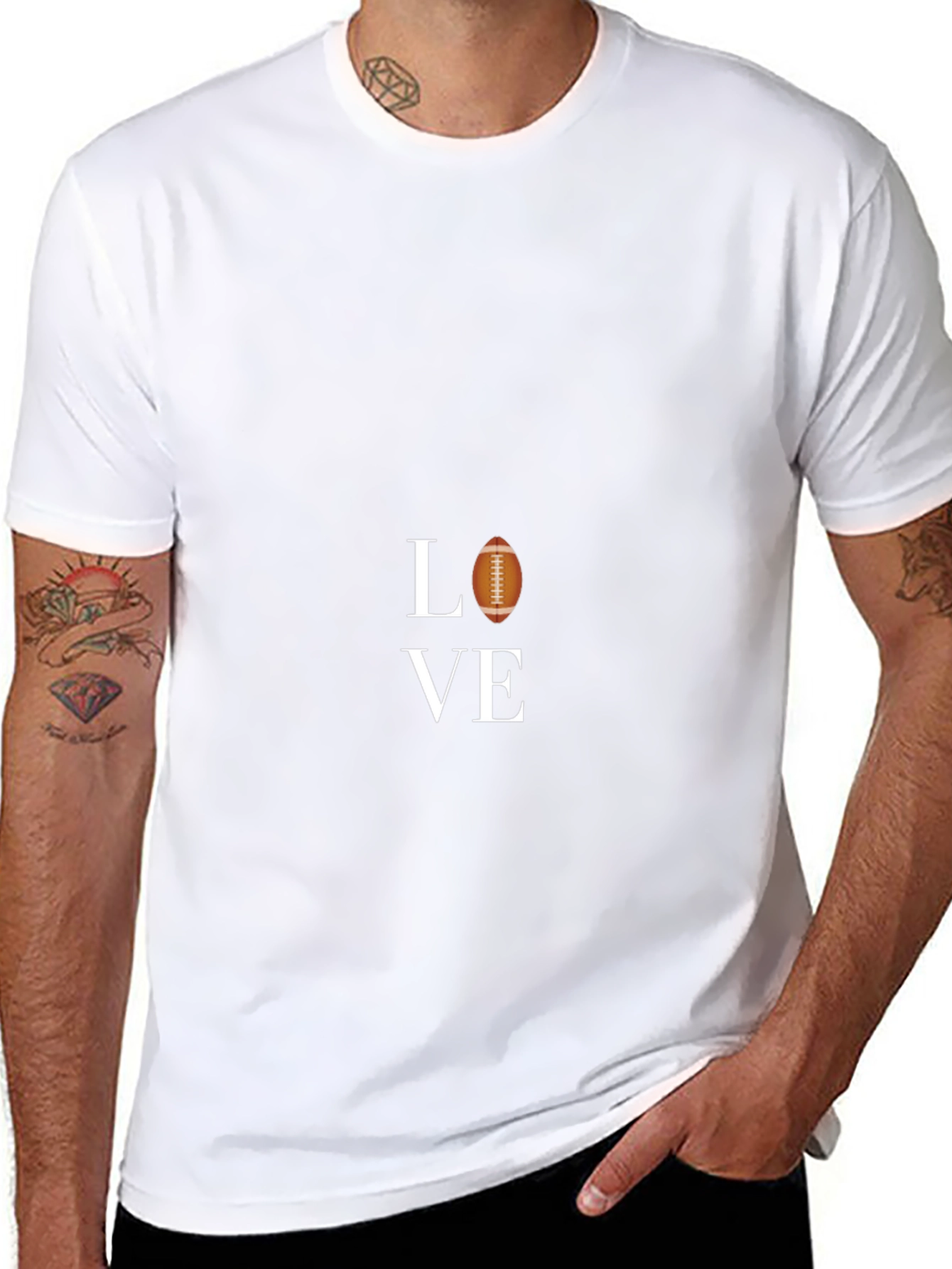 Love Football Graphic T-Shirt