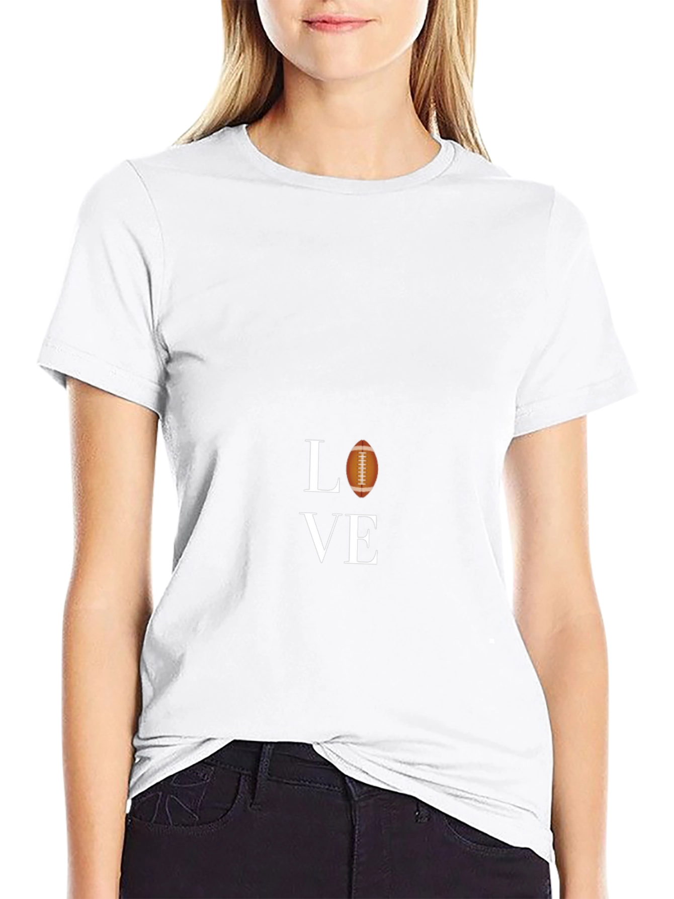 Love Football Graphic T-Shirt