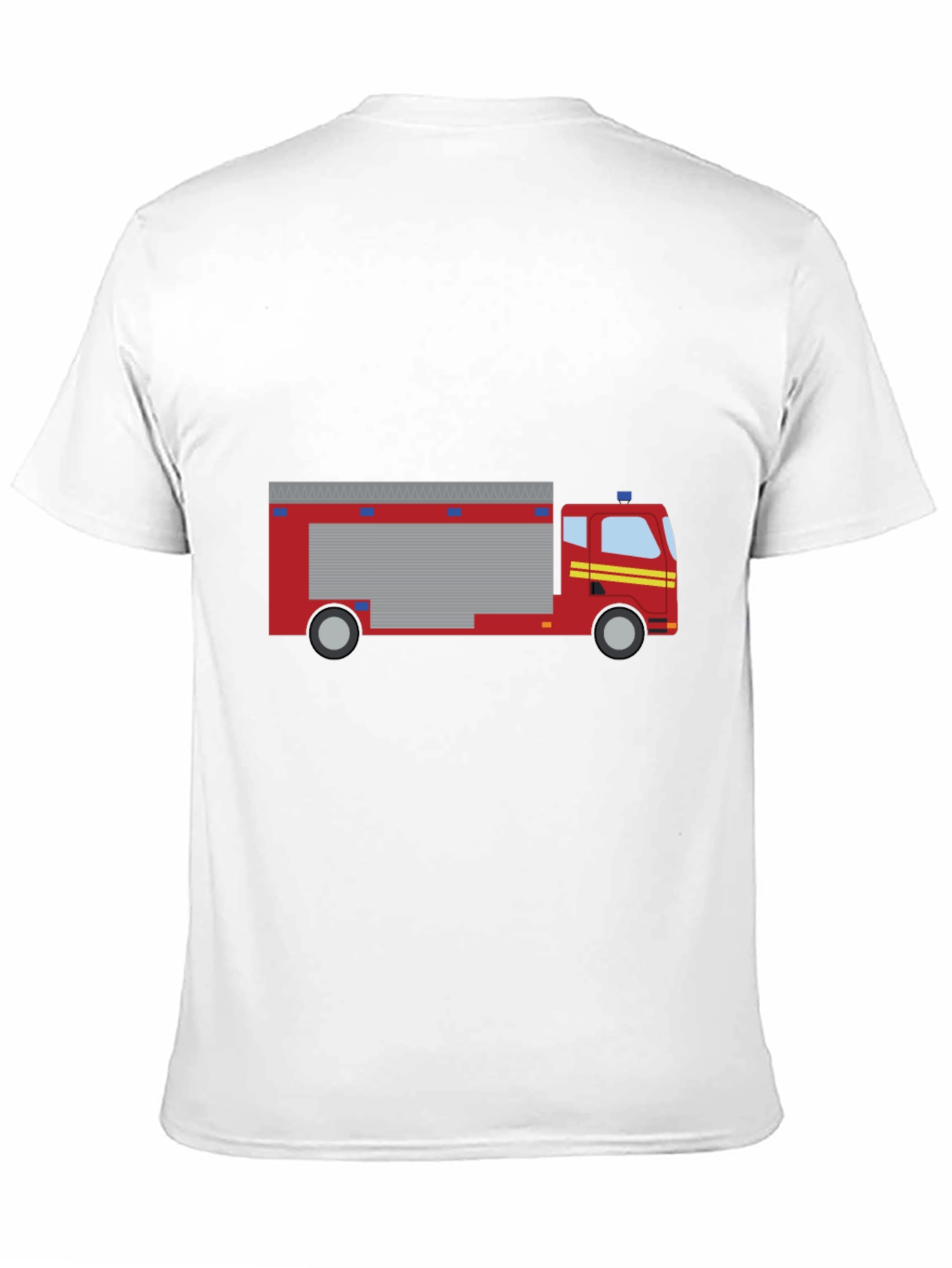 Firetruck Graphic Tee - Black Cotton T-Shirt
