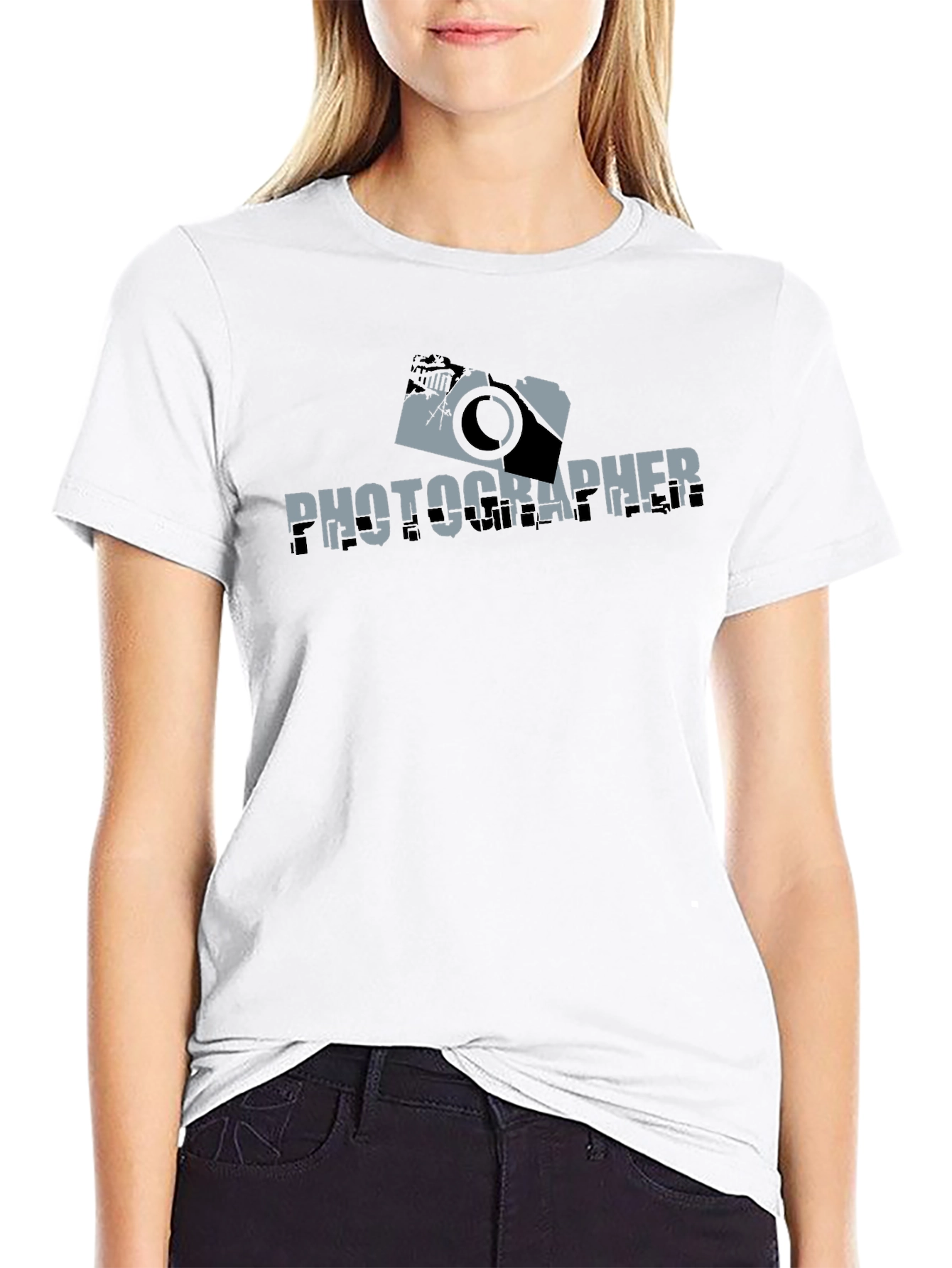 Photographer Graphic T-Shirt - Black