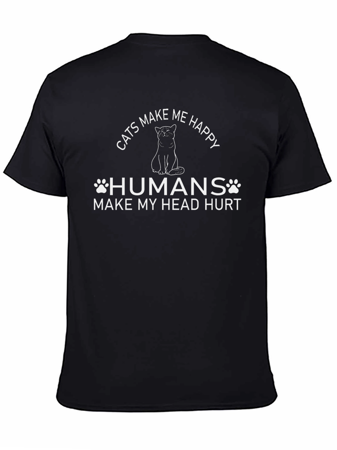 Cats Make Me Happy T-Shirt - Soft Cotton Tee