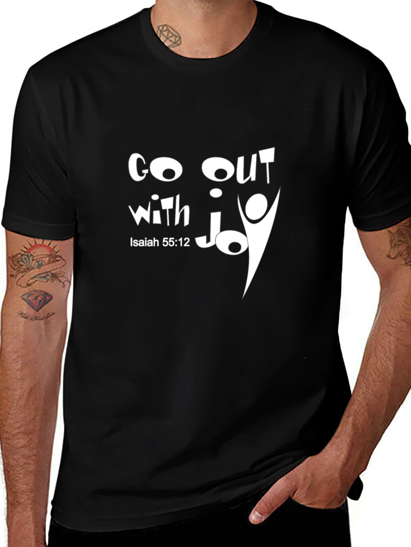 Go Out with Joy T-Shirt - Isaiah 55:12