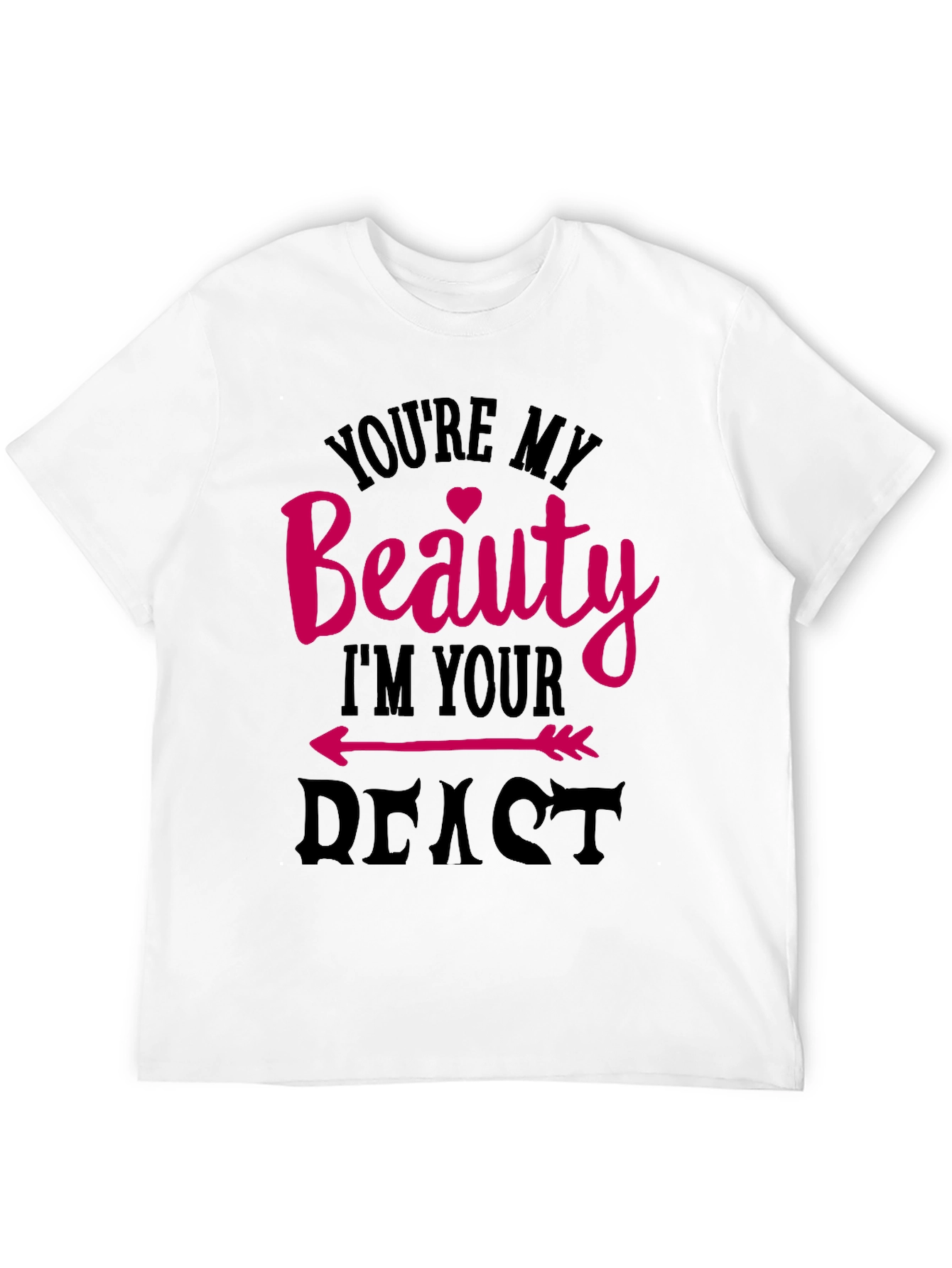 Beauty and Beast Graphic T-Shirt - Couples Tee