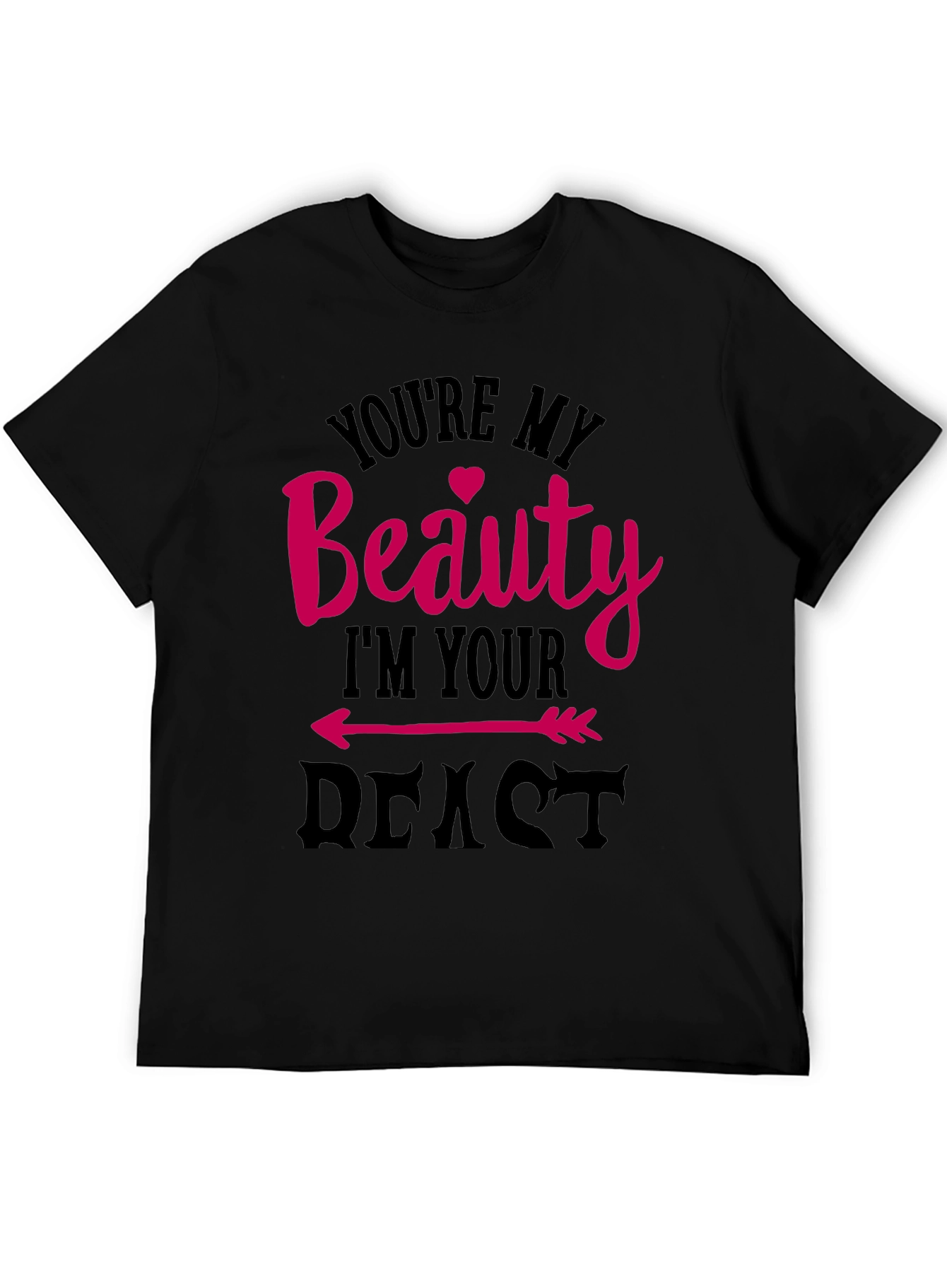 Beauty and Beast Graphic T-Shirt - Couples Tee