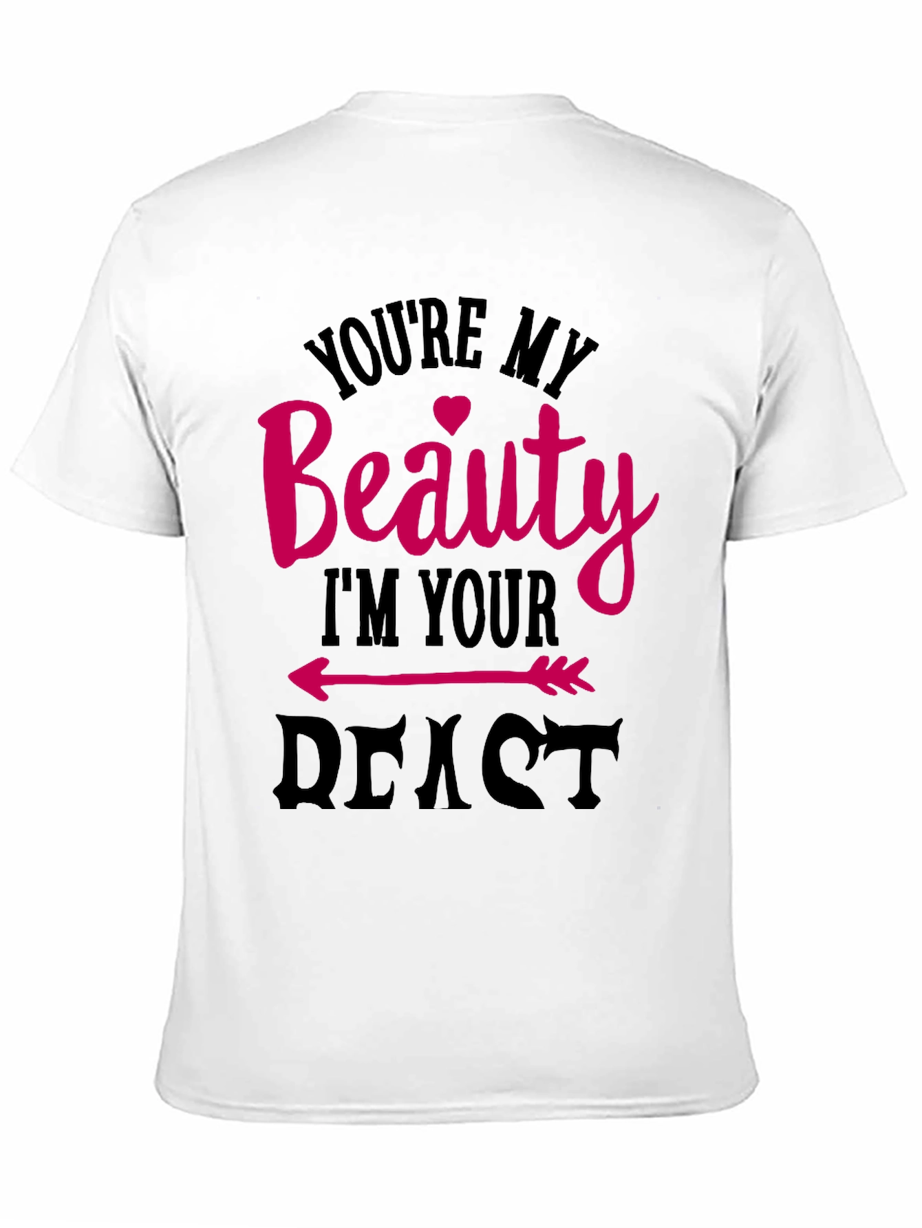 Beauty and Beast Graphic T-Shirt - Couples Tee