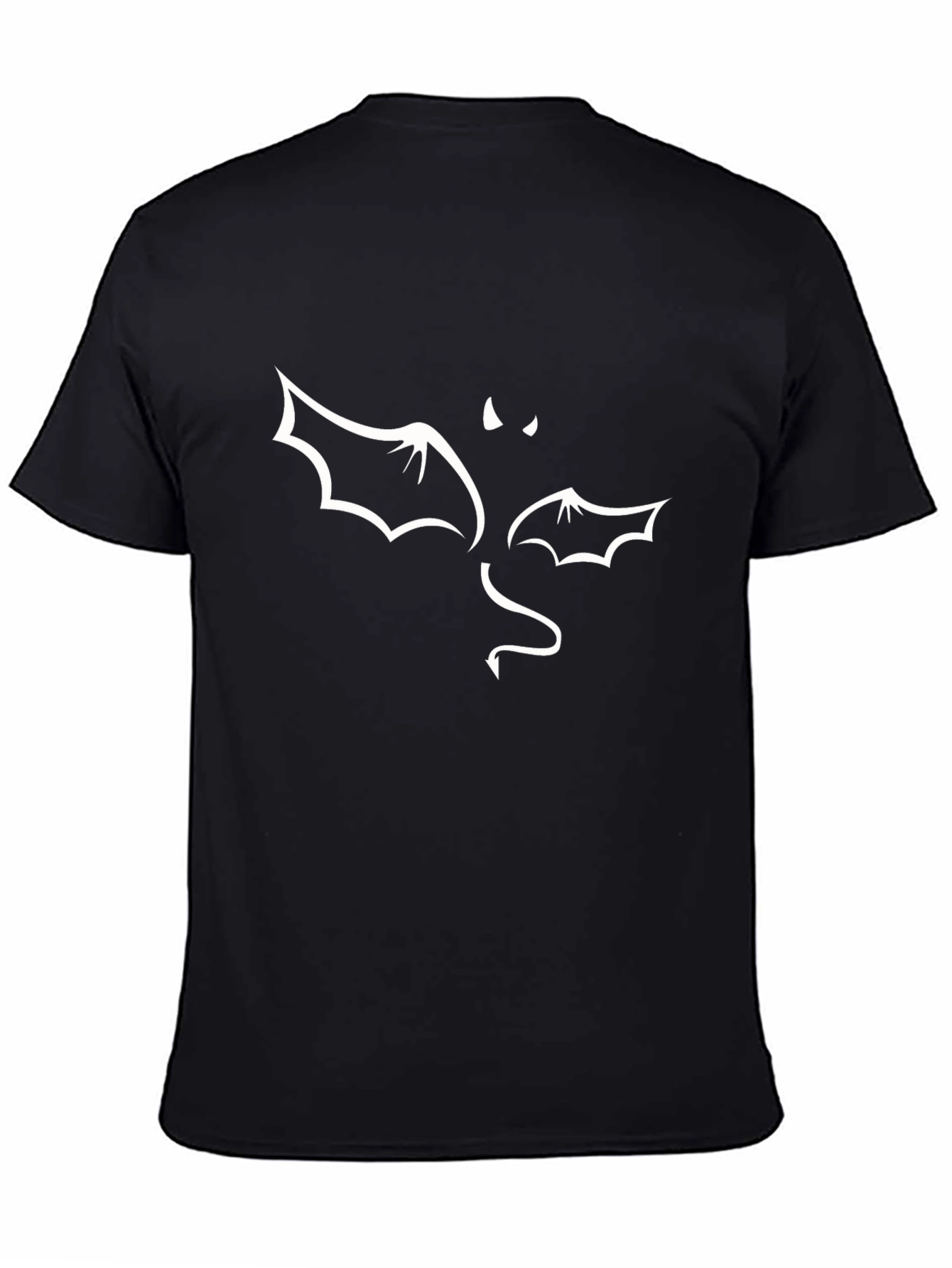 Bat Devil Graphic Black T-Shirt