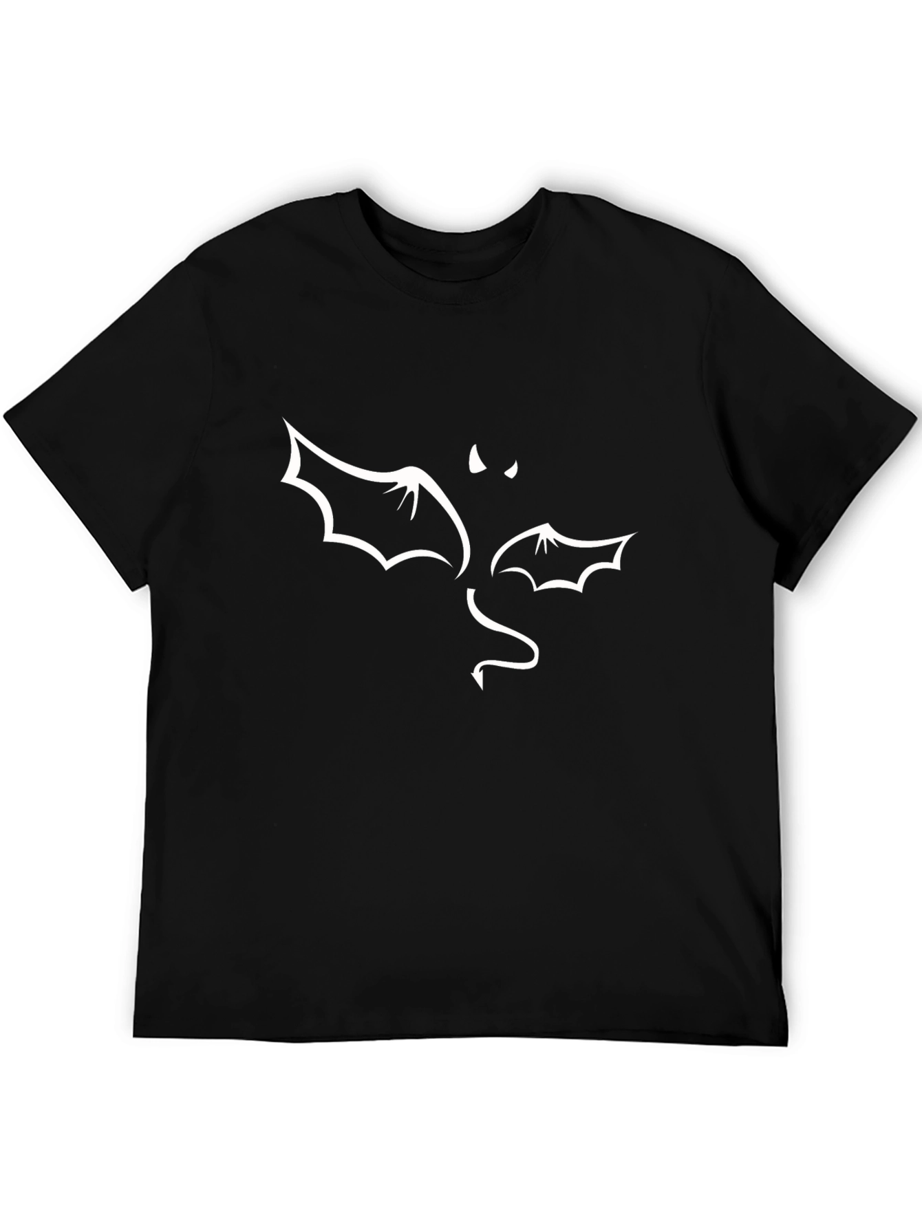 Bat Devil Graphic Black T-Shirt