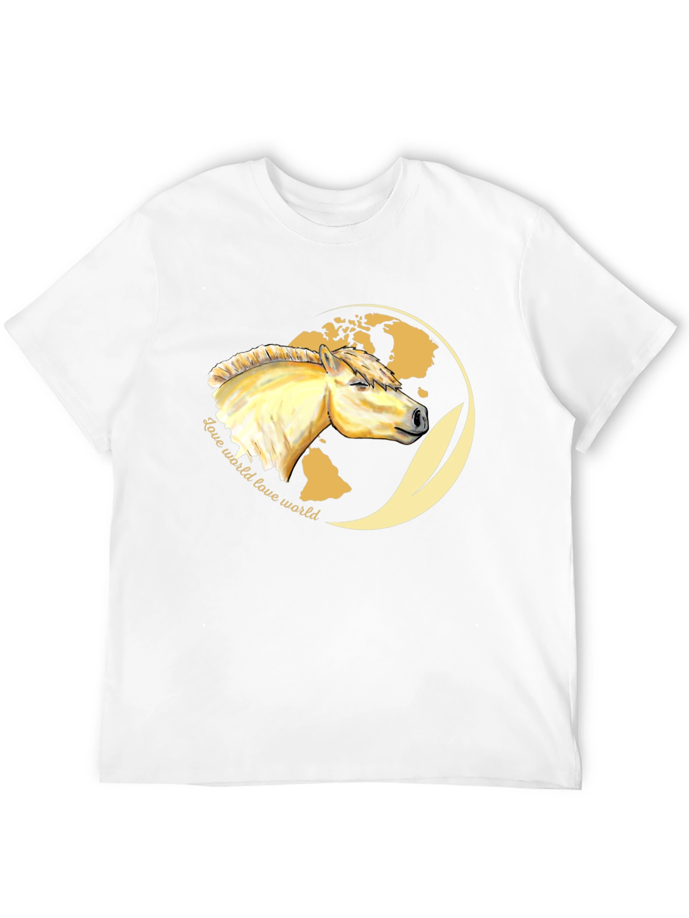 Love World Horse Graphic T-Shirt
