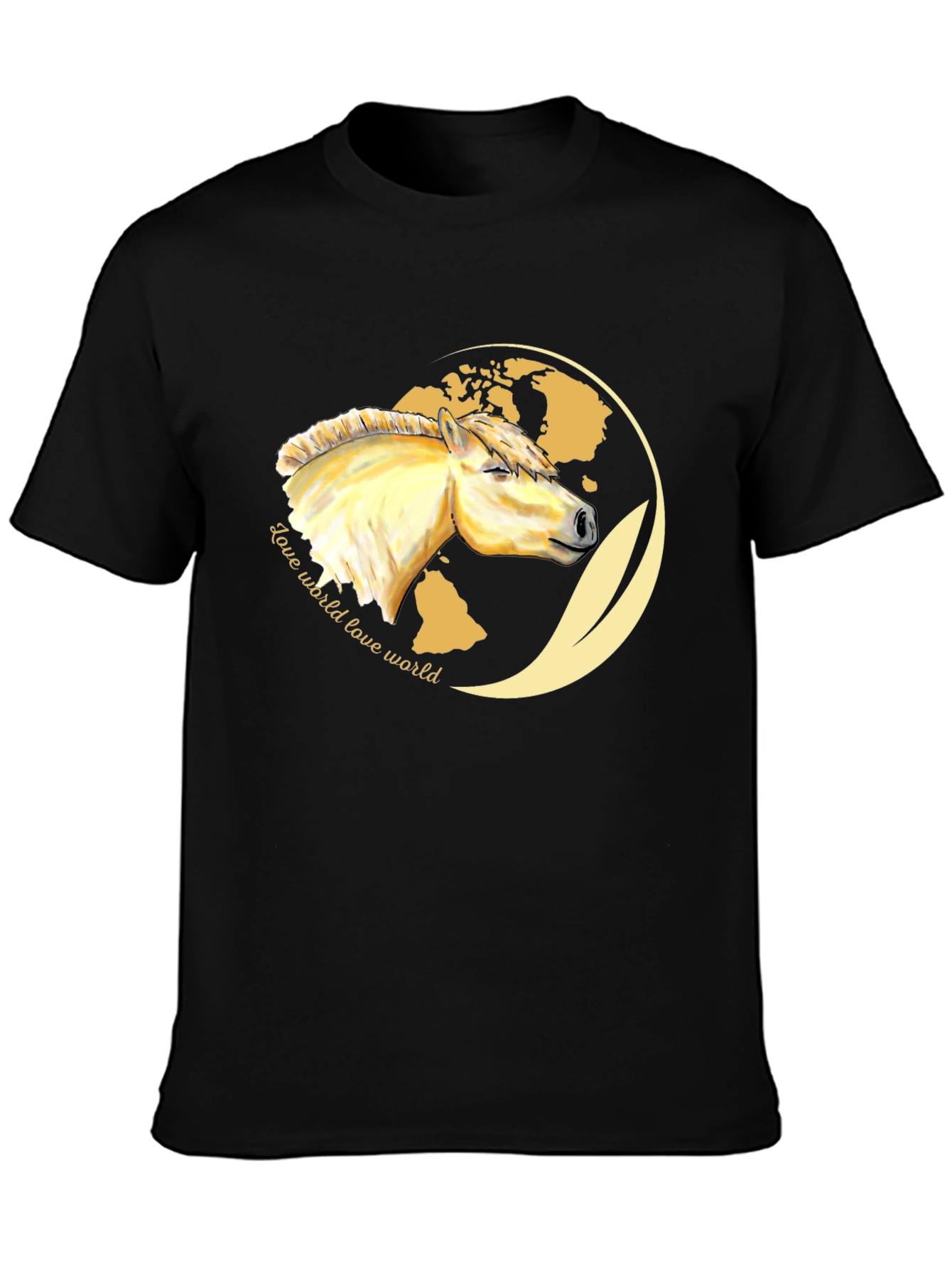 Love World Horse Graphic T-Shirt