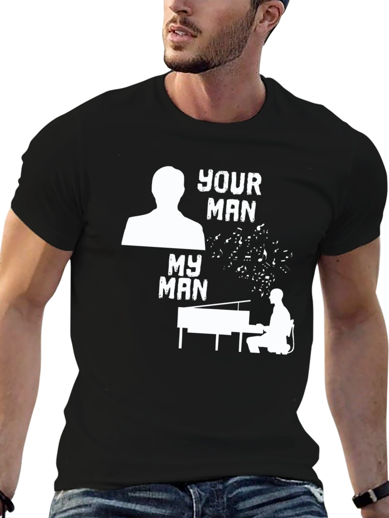Your Man My Man Piano Player T-Shirt