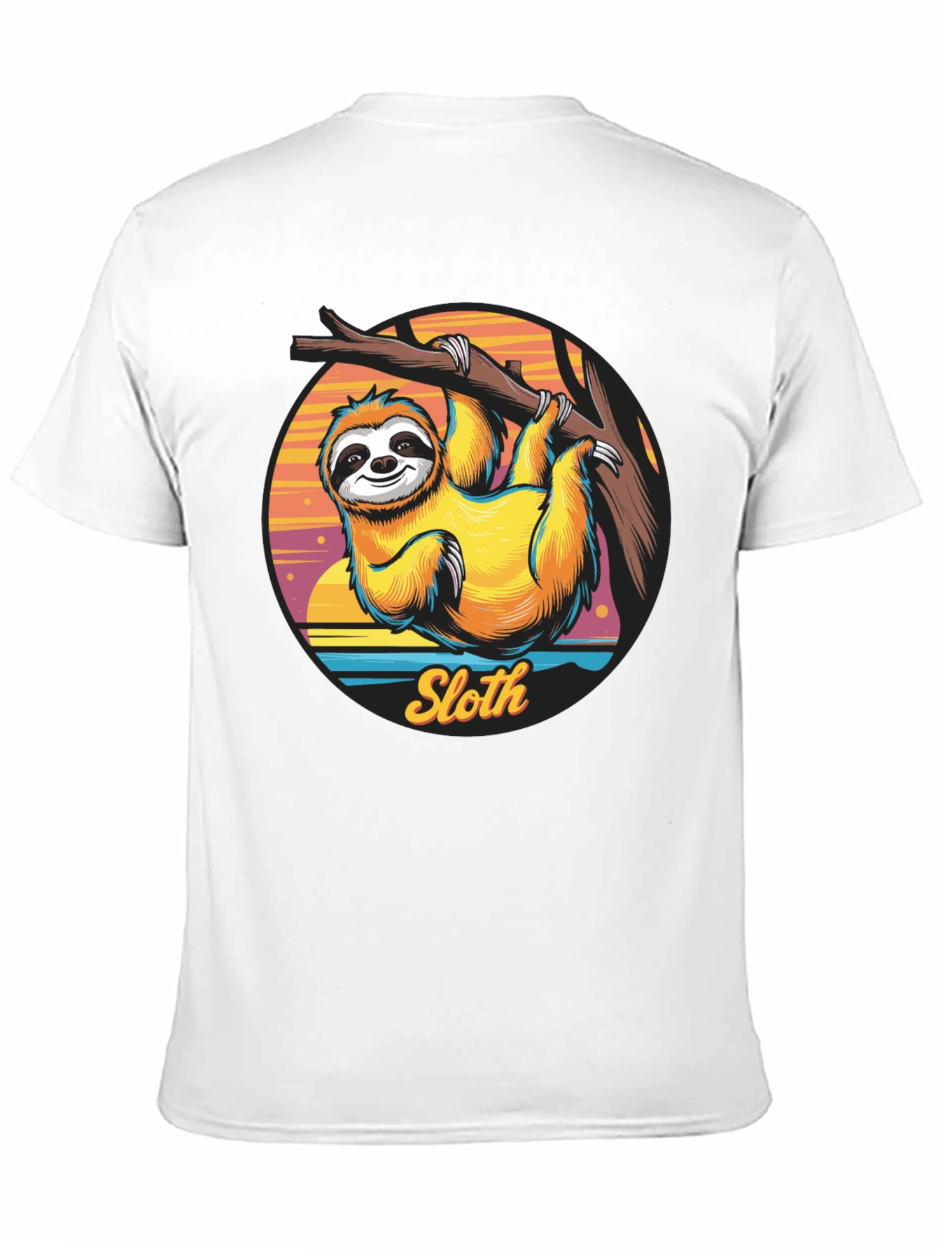 Sloth Graphic T-Shirt - Hang Loose Style