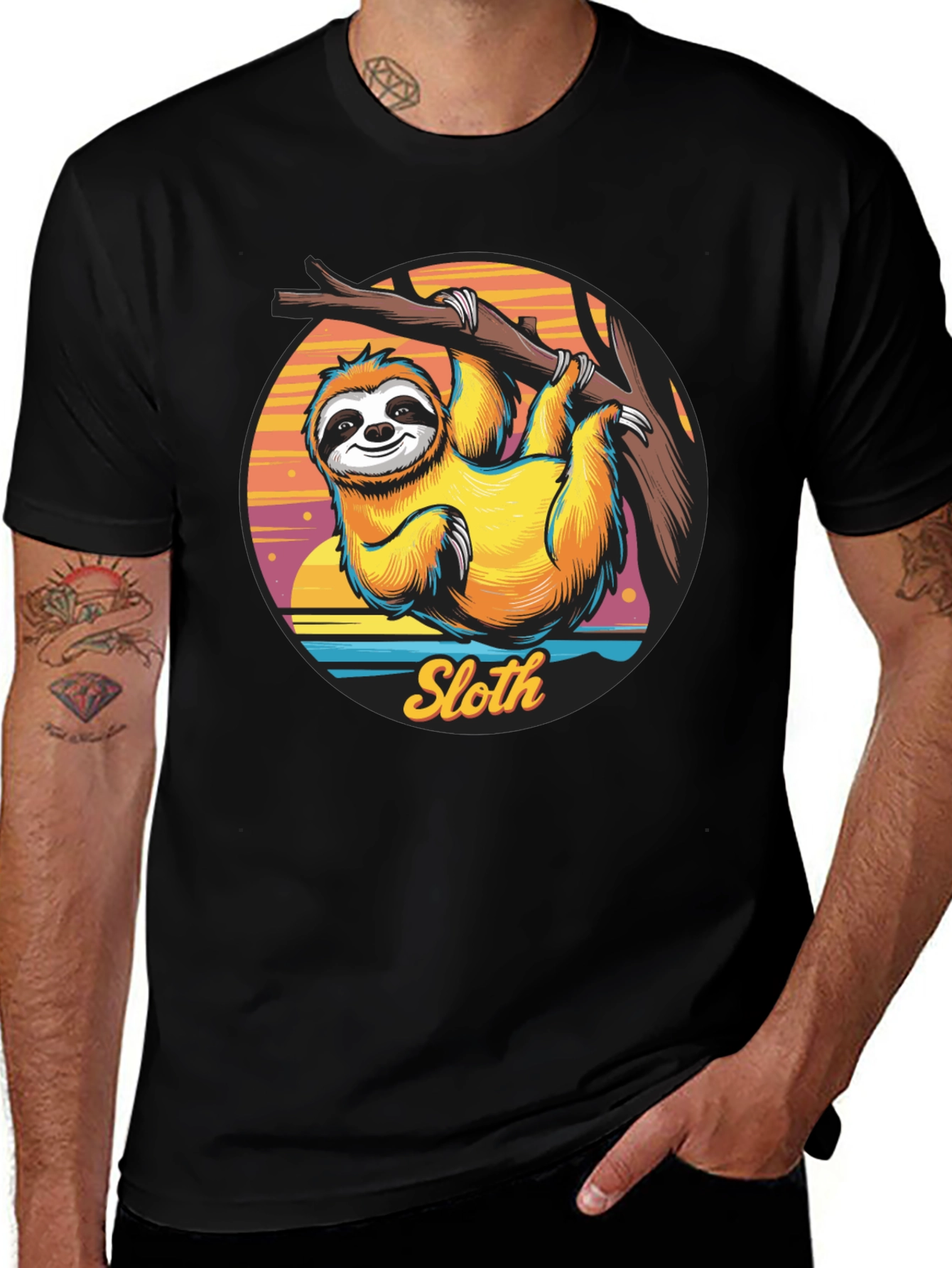 Sloth Graphic T-Shirt - Hang Loose Style