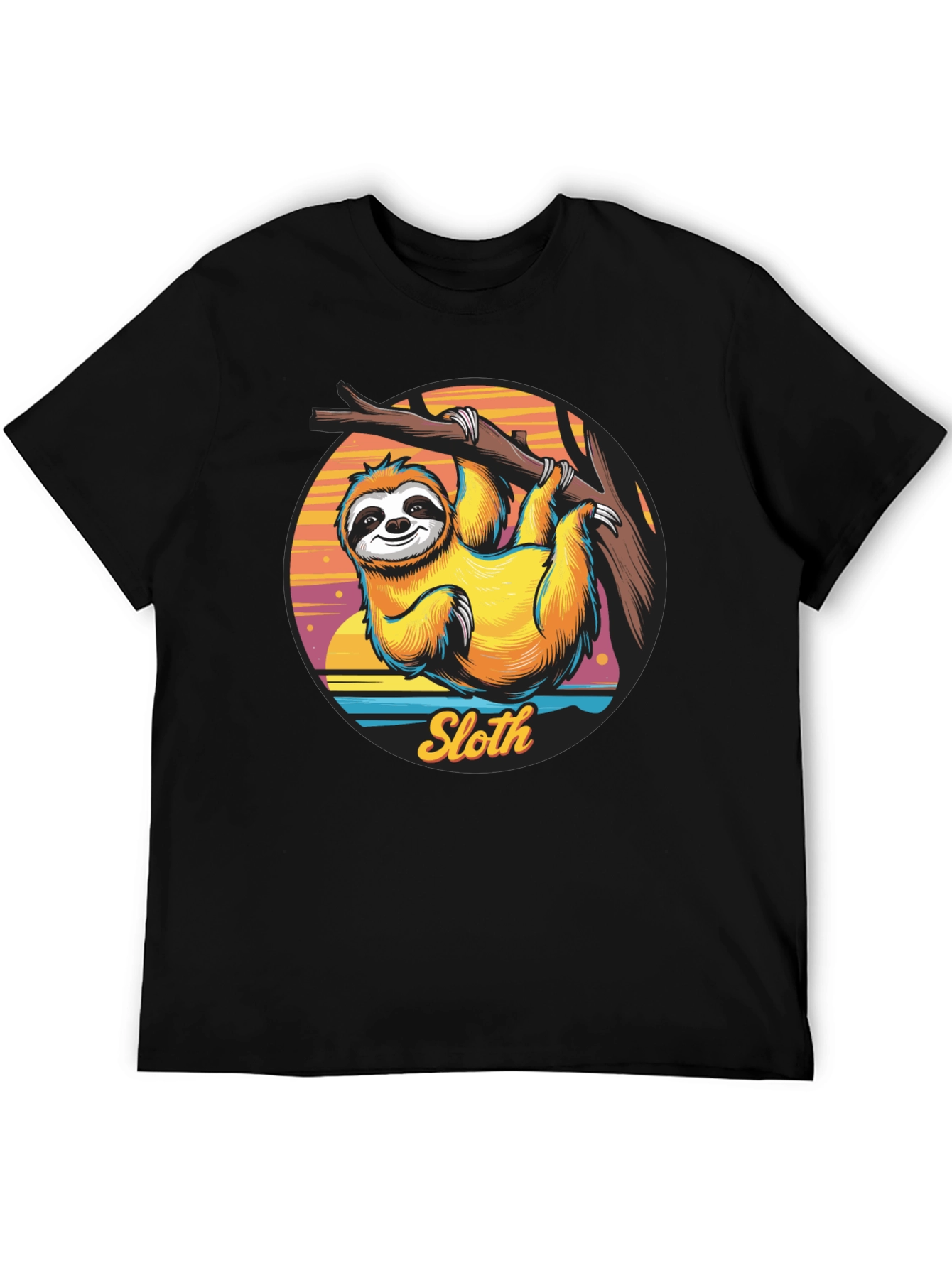 Sloth Graphic T-Shirt - Hang Loose Style