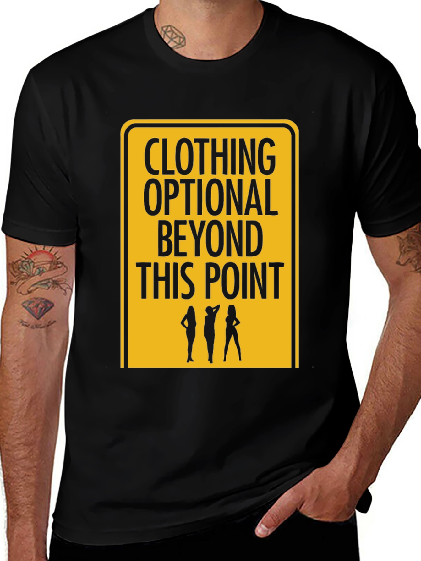 Clothing Optional T-Shirt - Funny Graphic Tee