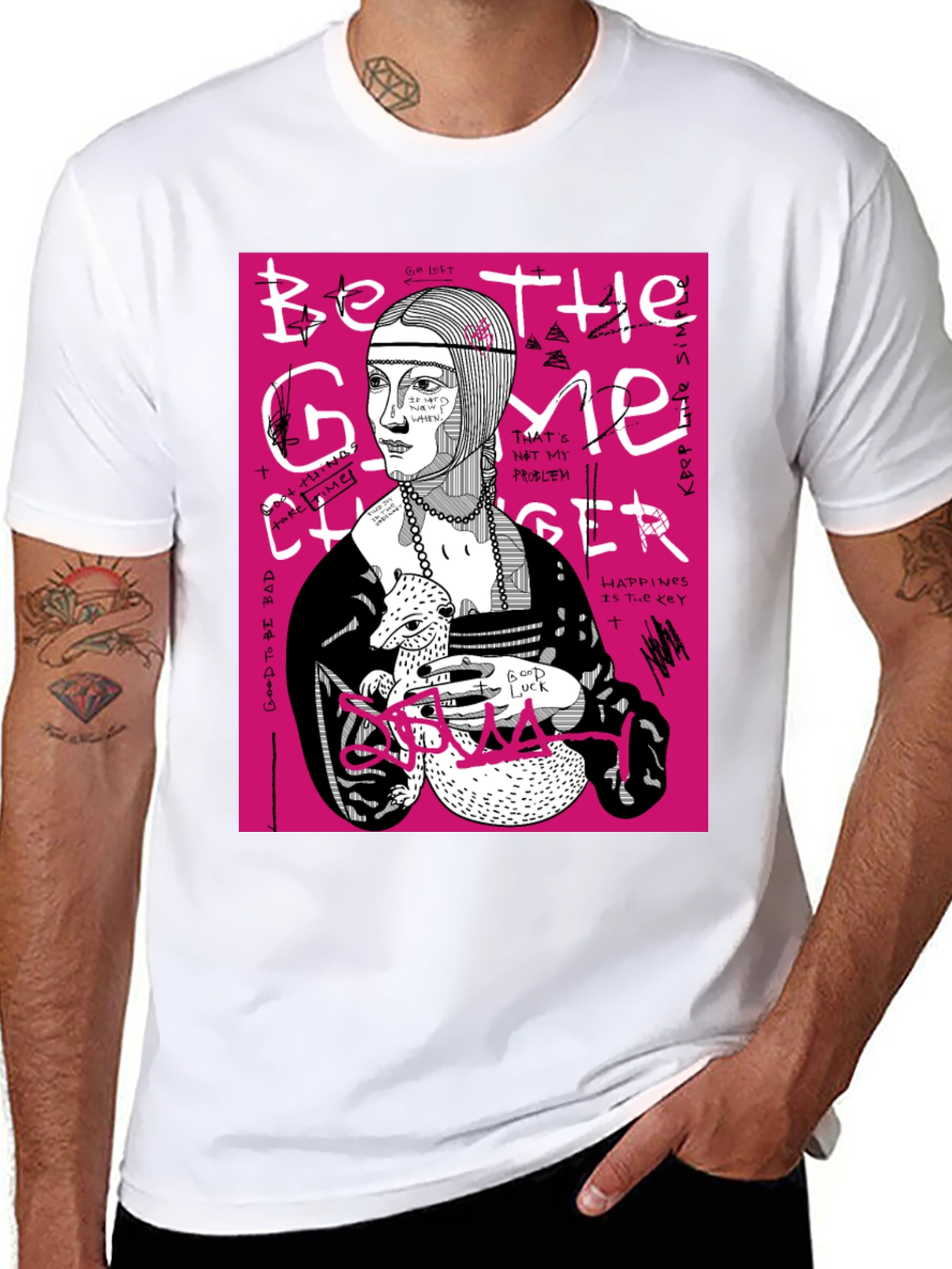 Be The Game Changer Graphic Tee - Black