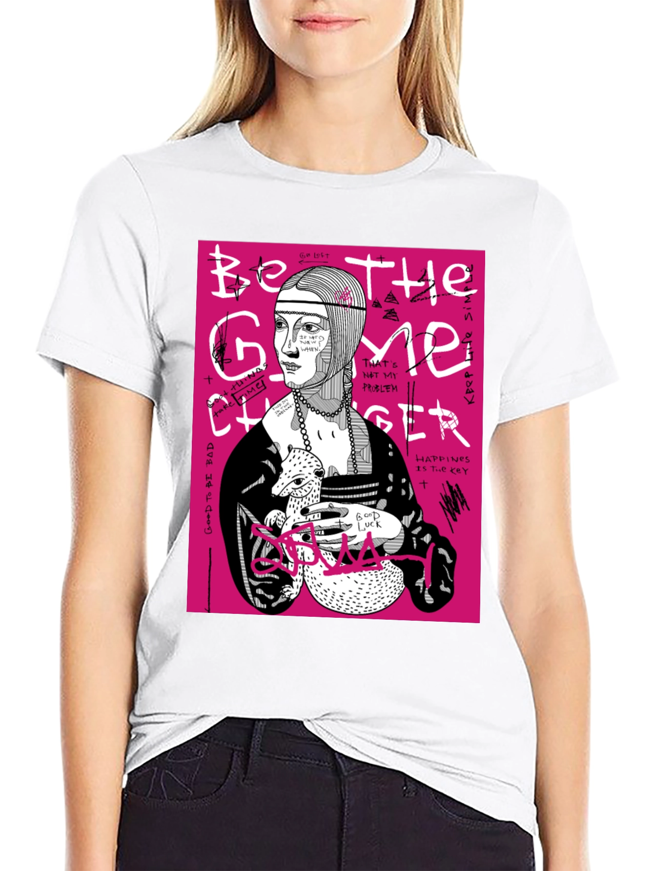 Be The Game Changer Graphic Tee - Black