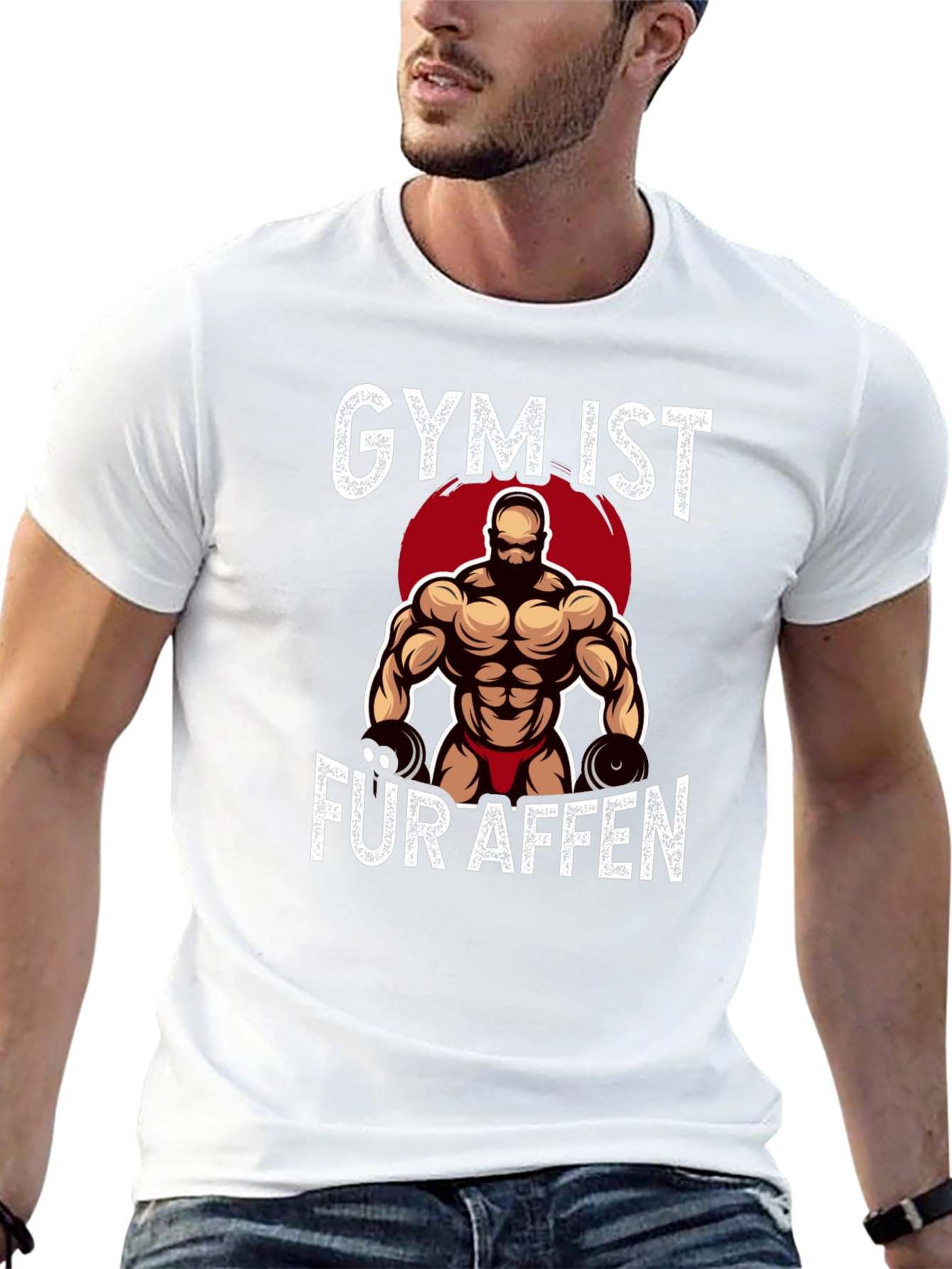 Gym Ist Fur Affen Graphic T-Shirt