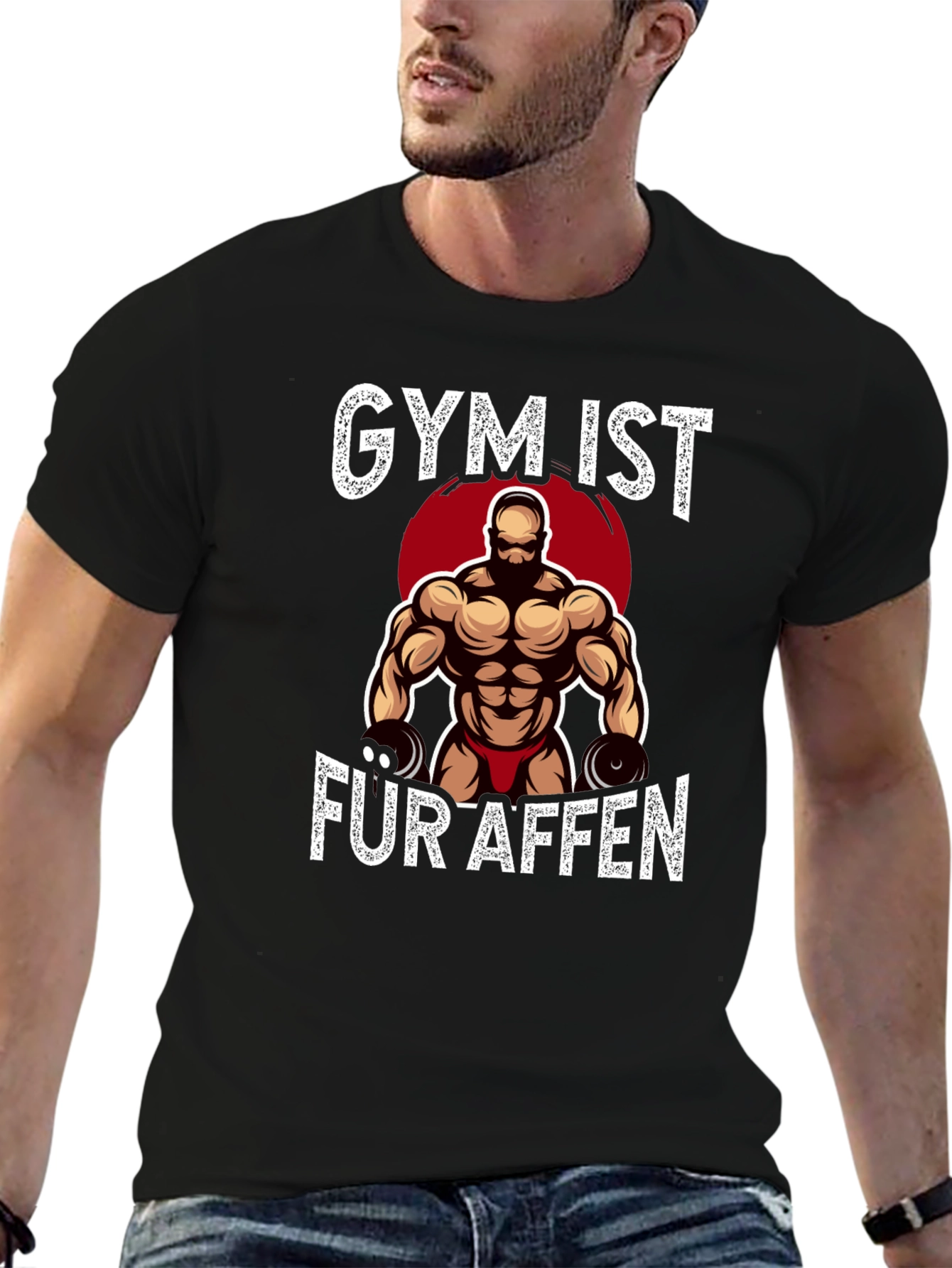 Gym Ist Fur Affen Graphic T-Shirt
