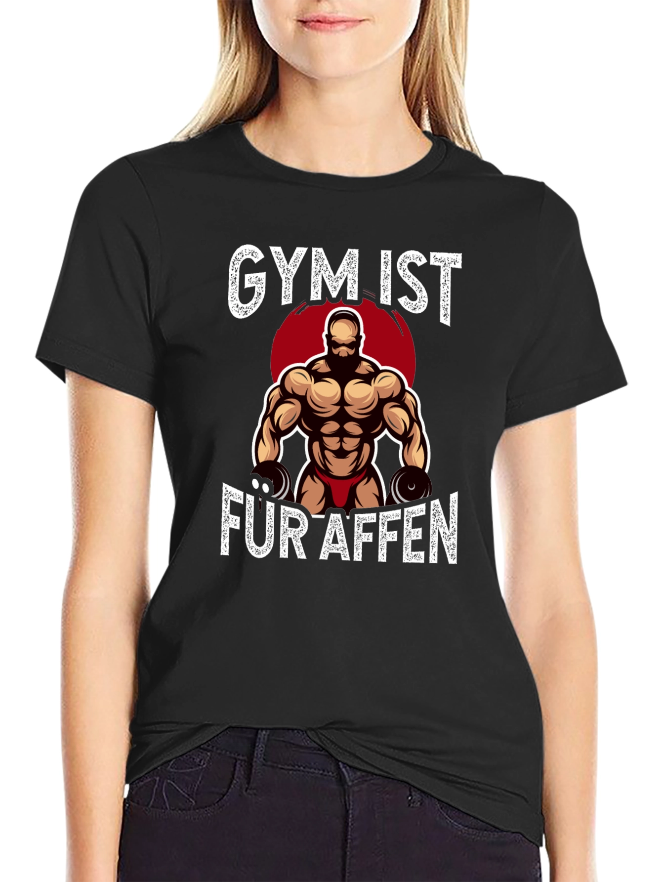 Gym Ist Fur Affen Graphic T-Shirt