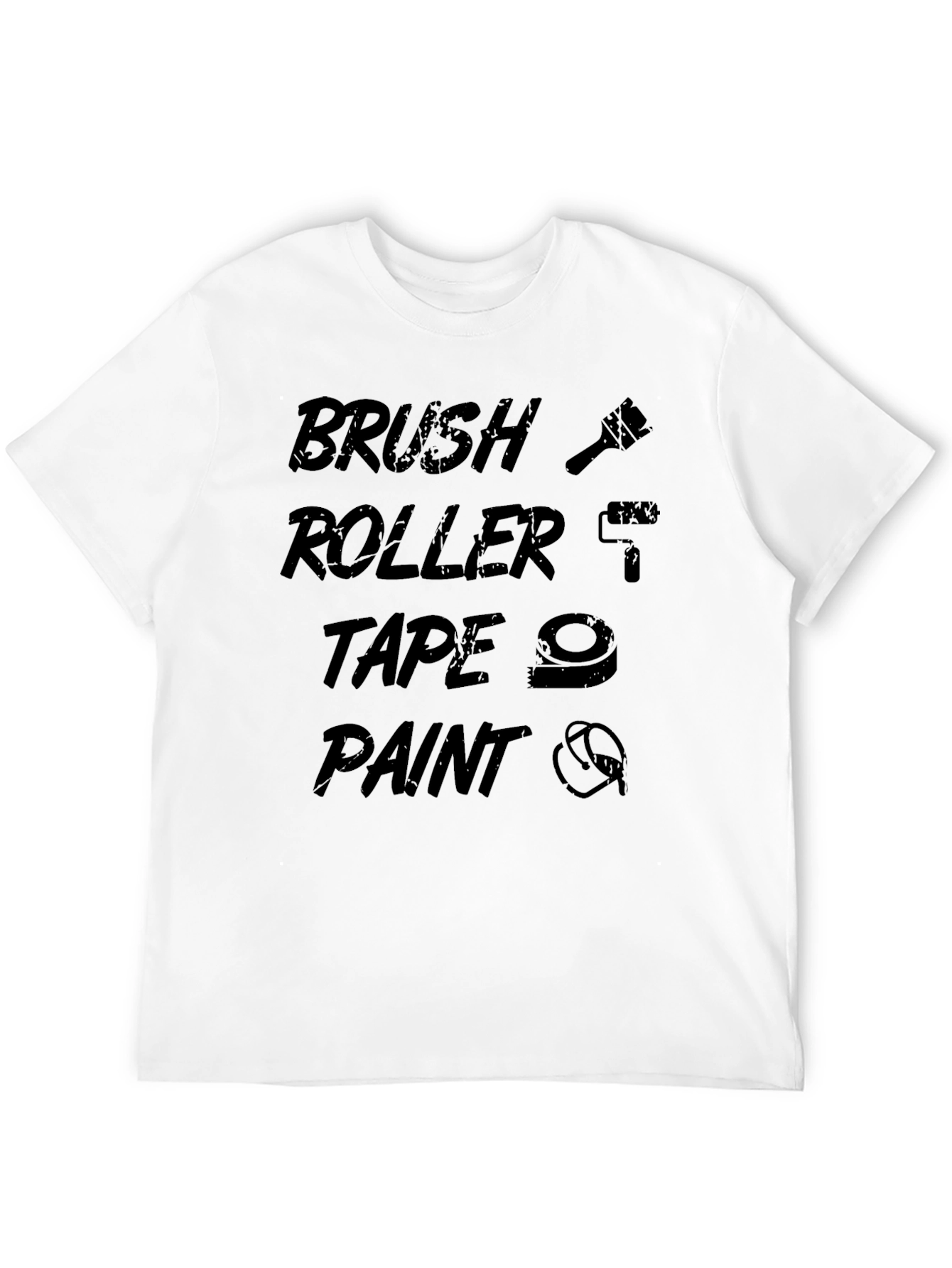 Brush Roller Tape Paint T-Shirt - DIY Enthusiast Tee