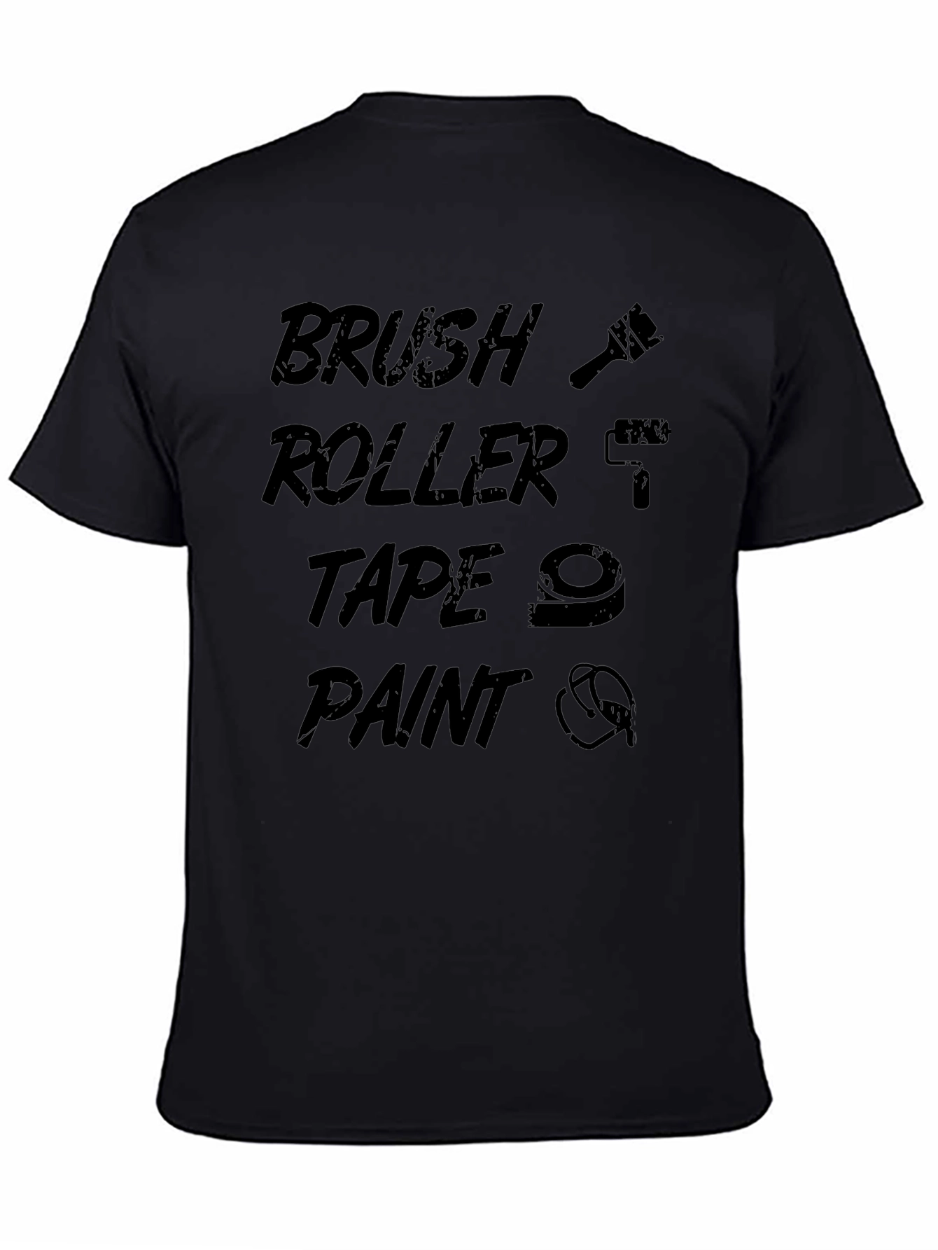 Brush Roller Tape Paint T-Shirt - DIY Enthusiast Tee