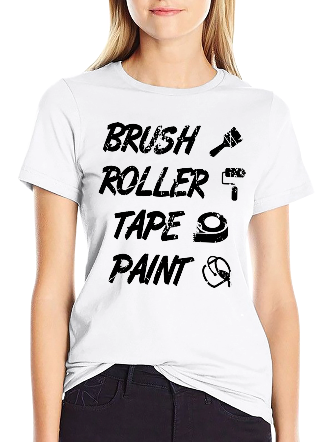 Brush Roller Tape Paint T-Shirt - DIY Enthusiast Tee