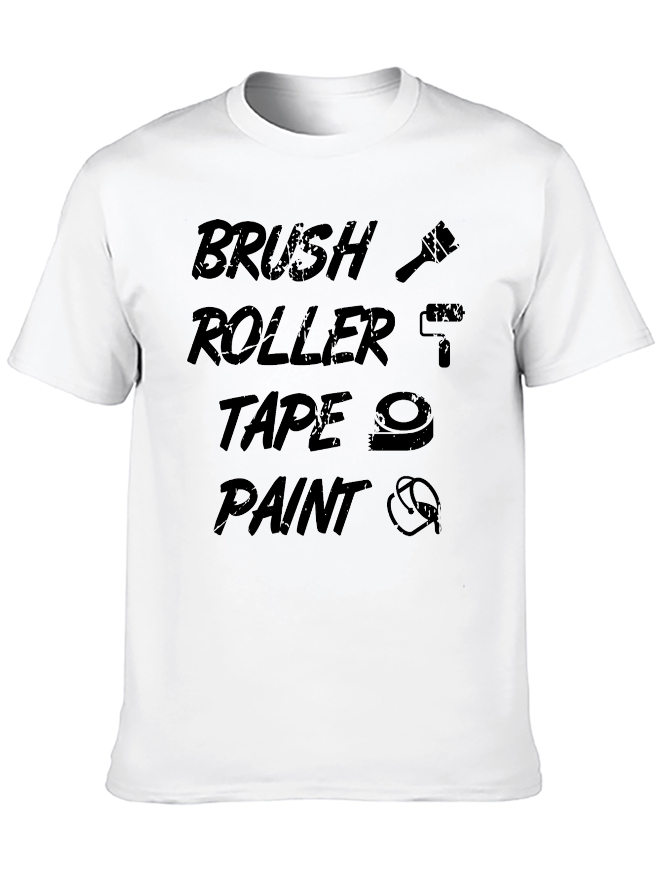 Brush Roller Tape Paint T-Shirt - DIY Enthusiast Tee