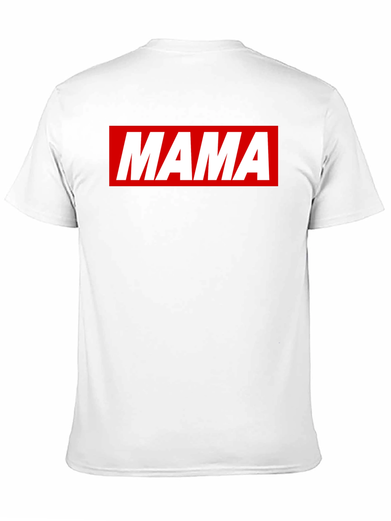 Mama Graphic Tee - Red & White on Black