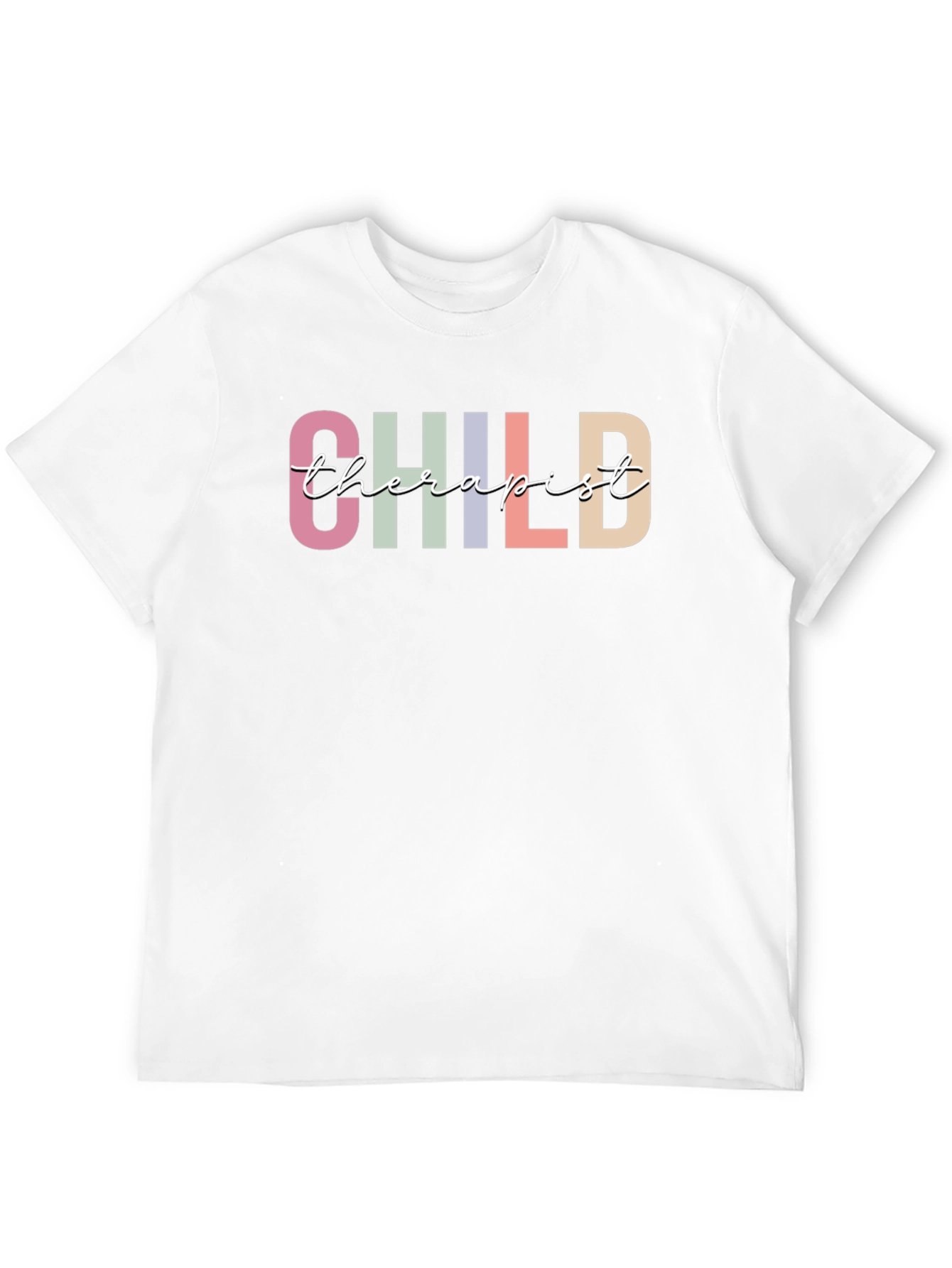 Child Therapist Black Graphic T-Shirt