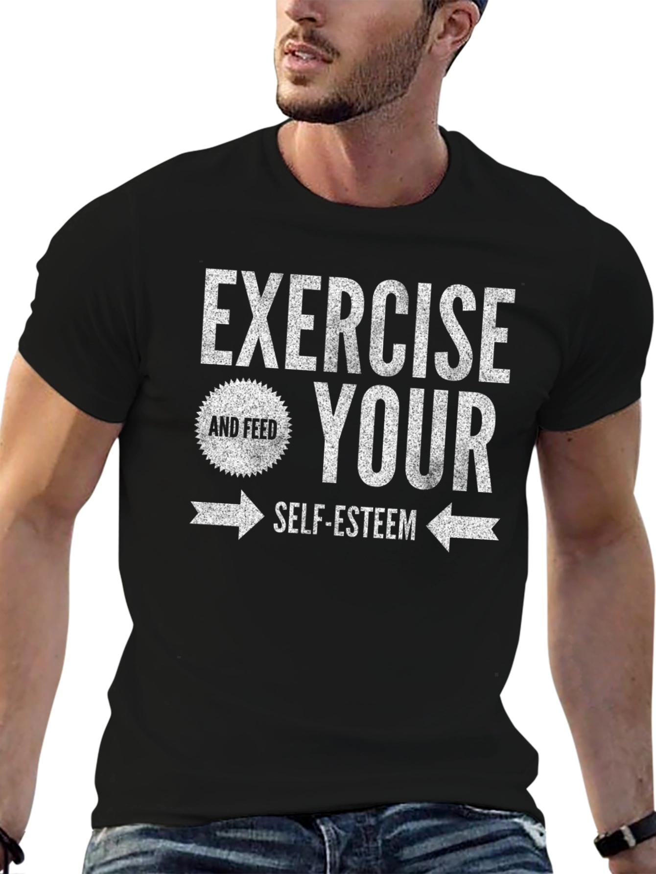 Exercise Your Self-Esteem Graphic Tee