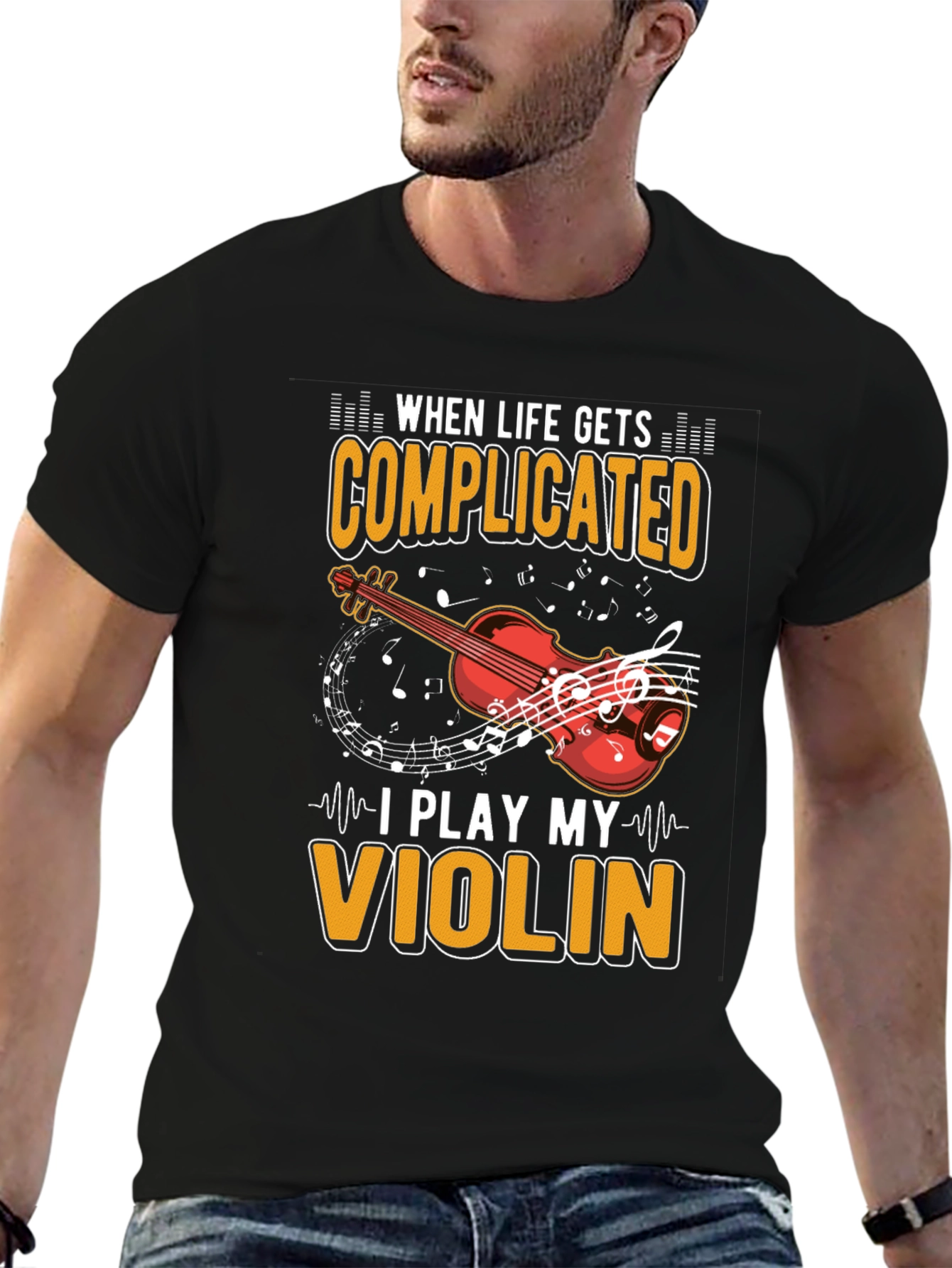 When Life Gets Complicated I Play My Violin T-Shirt