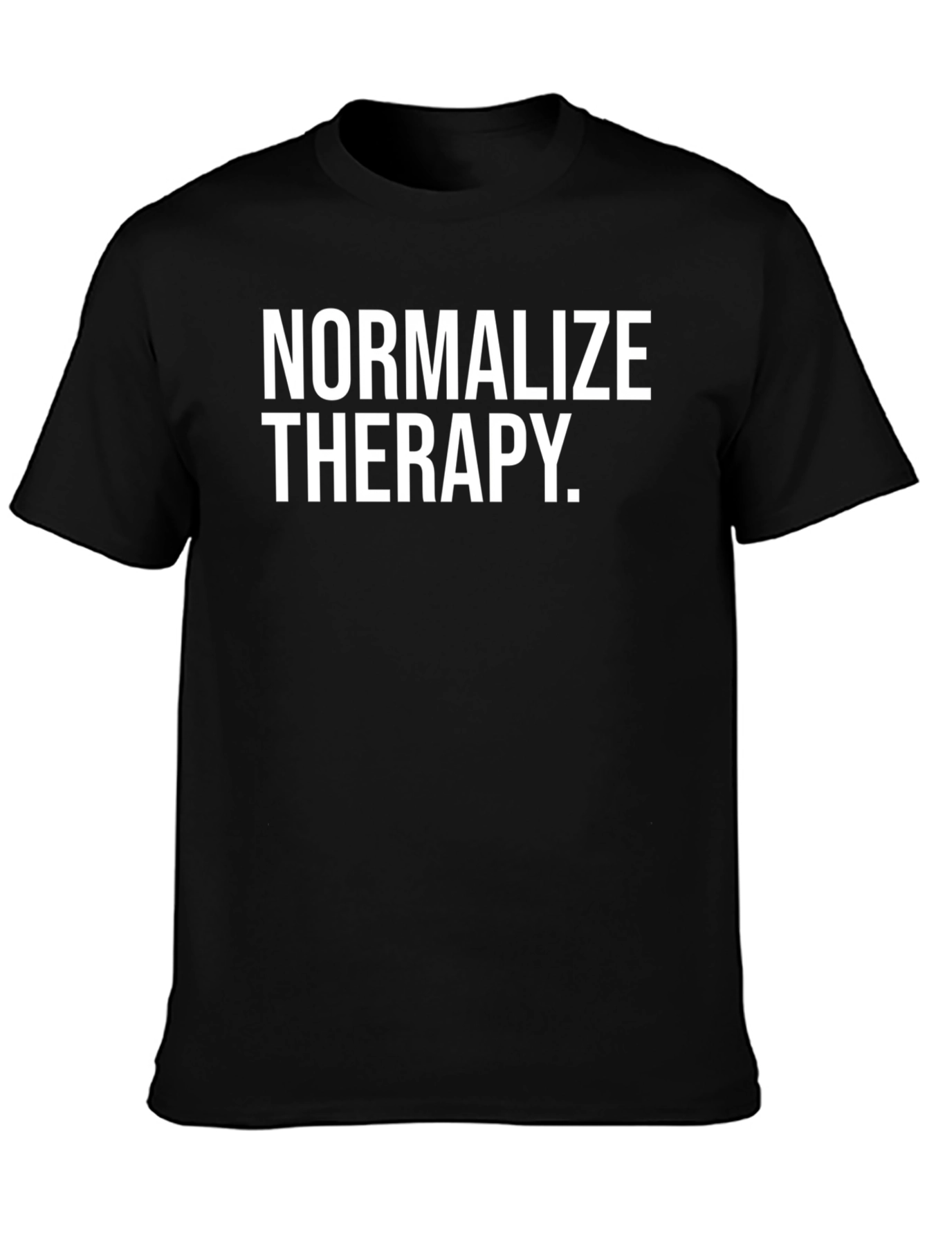 Normalize Therapy Black Graphic Tee