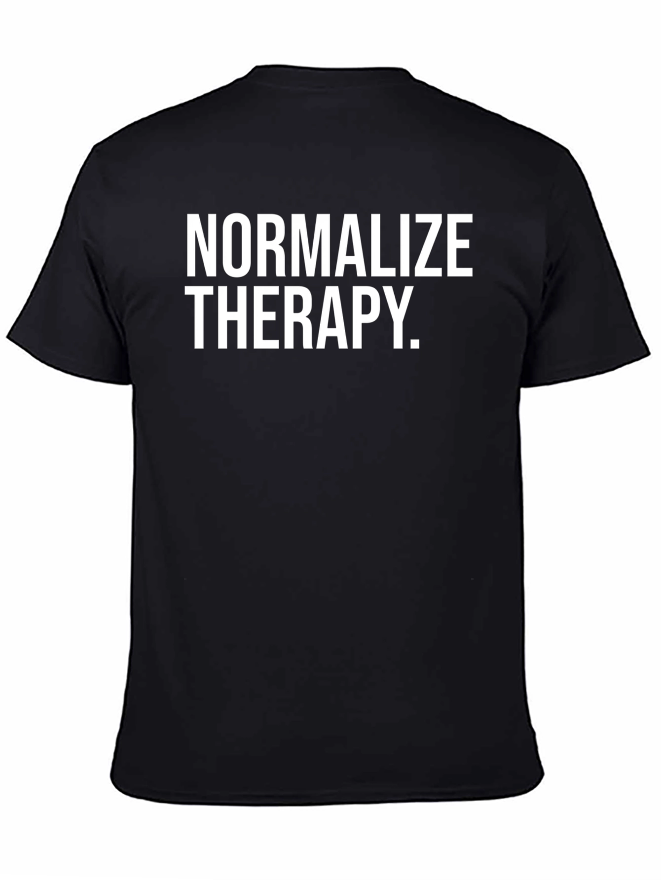 Normalize Therapy Black Graphic Tee