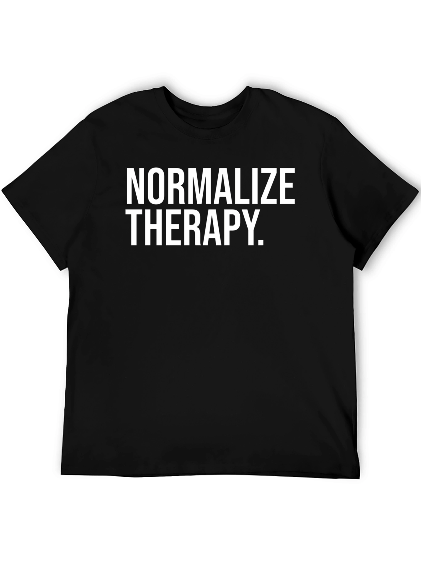 Normalize Therapy Black Graphic Tee