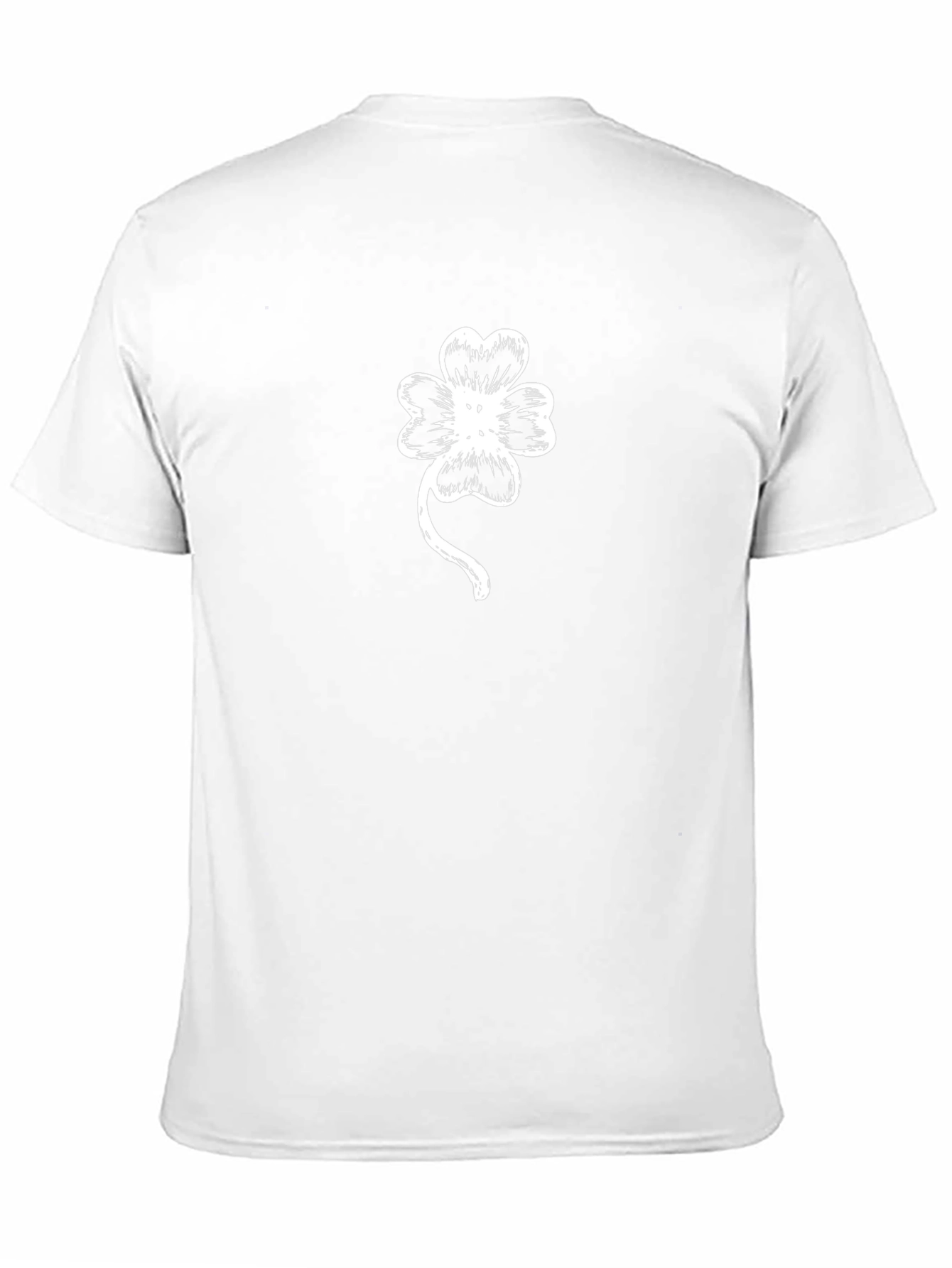 Lucky Clover Graphic Tee - Black Cotton Shirt