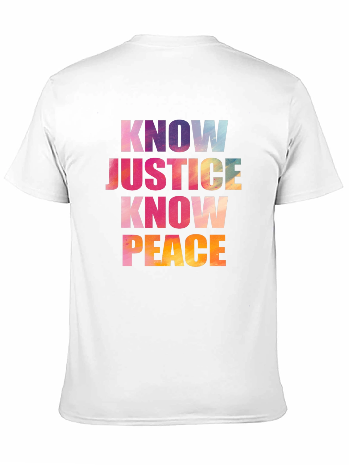 Know Justice Know Peace Graphic T-Shirt