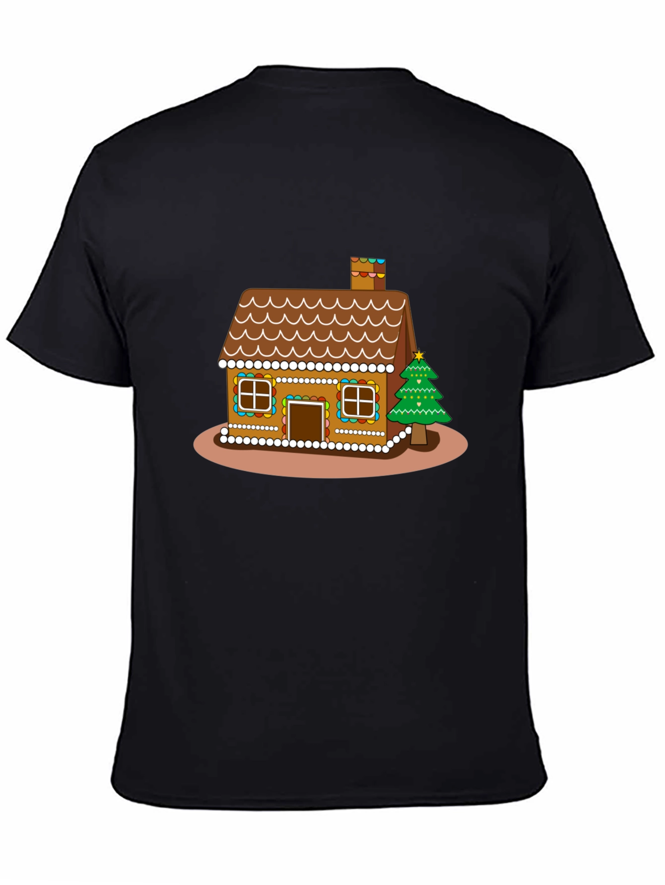 Gingerbread House Christmas Holiday Graphic Tee
