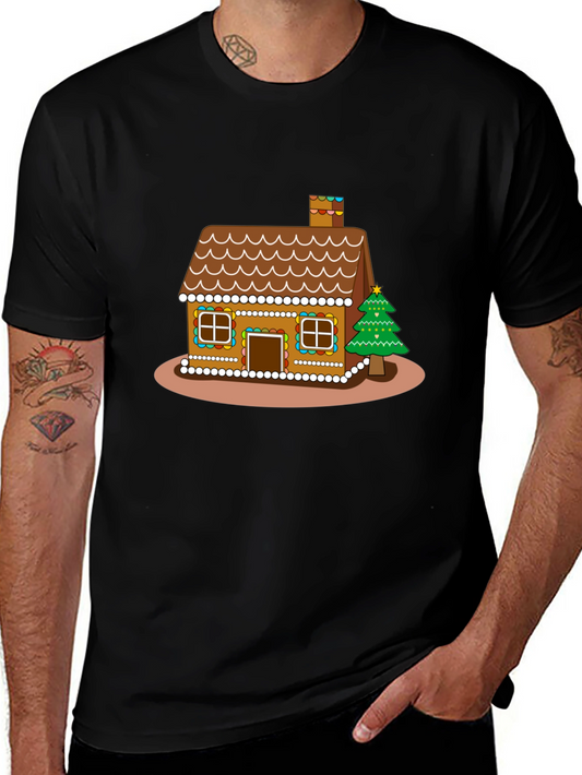 Gingerbread House Christmas Holiday Graphic Tee