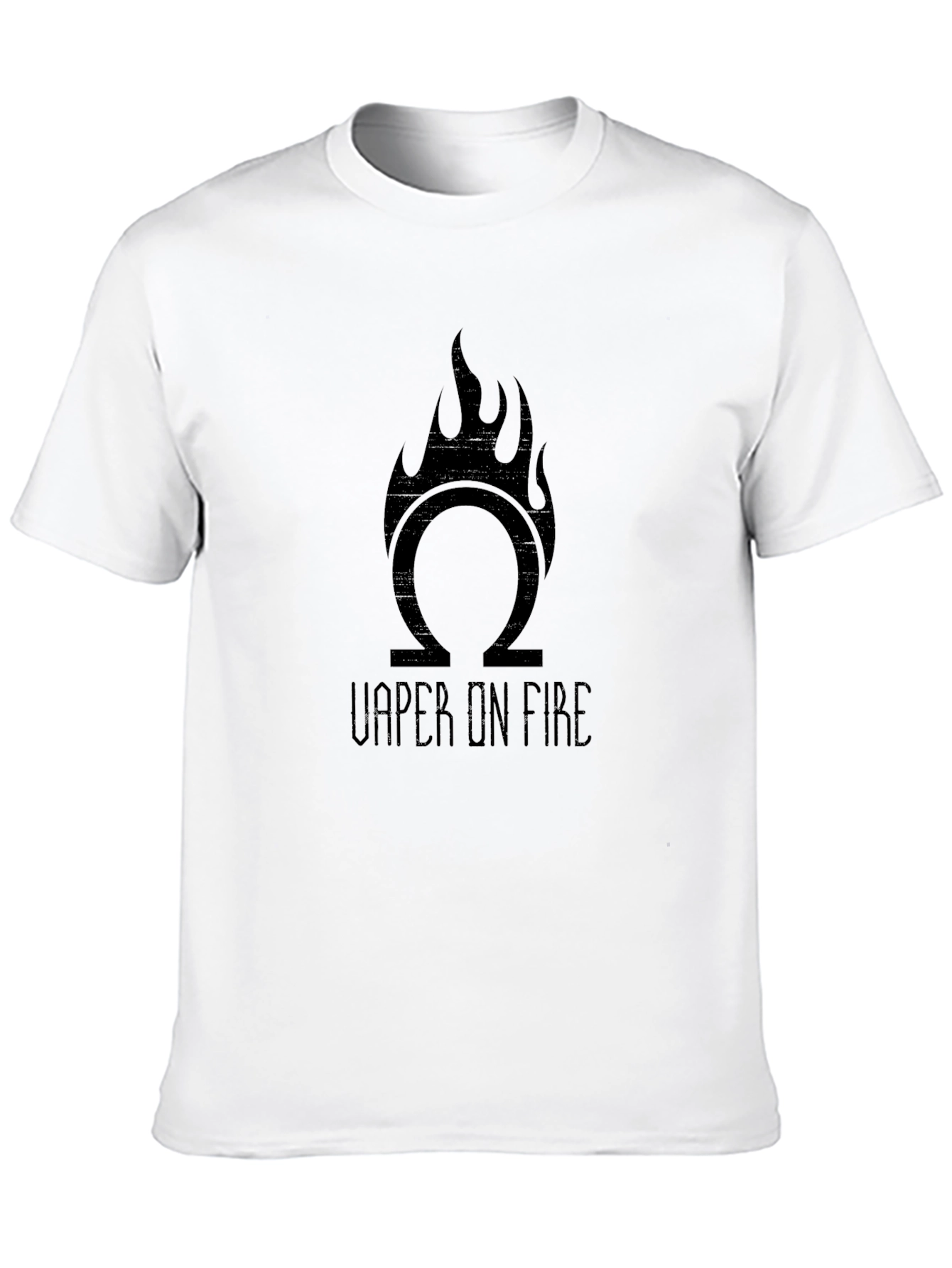 Omega Vaper On Fire Black T-Shirt