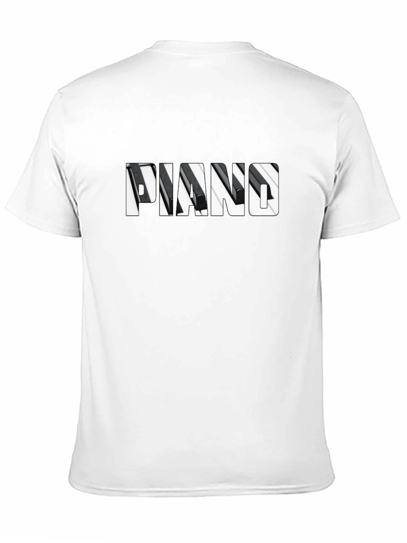 Piano Keys Graphic Print Tee Shirt