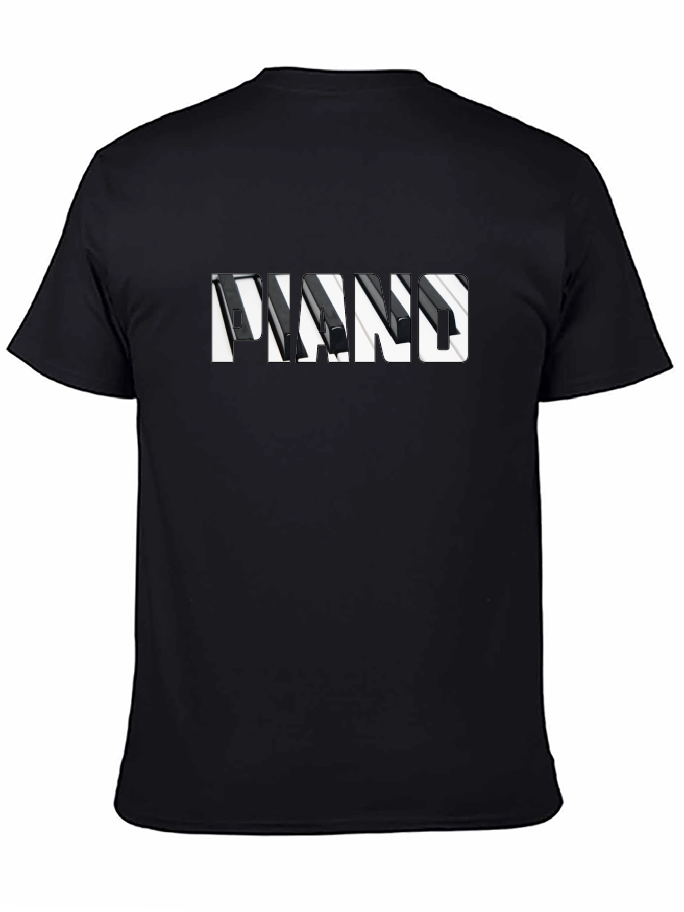 Piano Keys Graphic Print Tee Shirt
