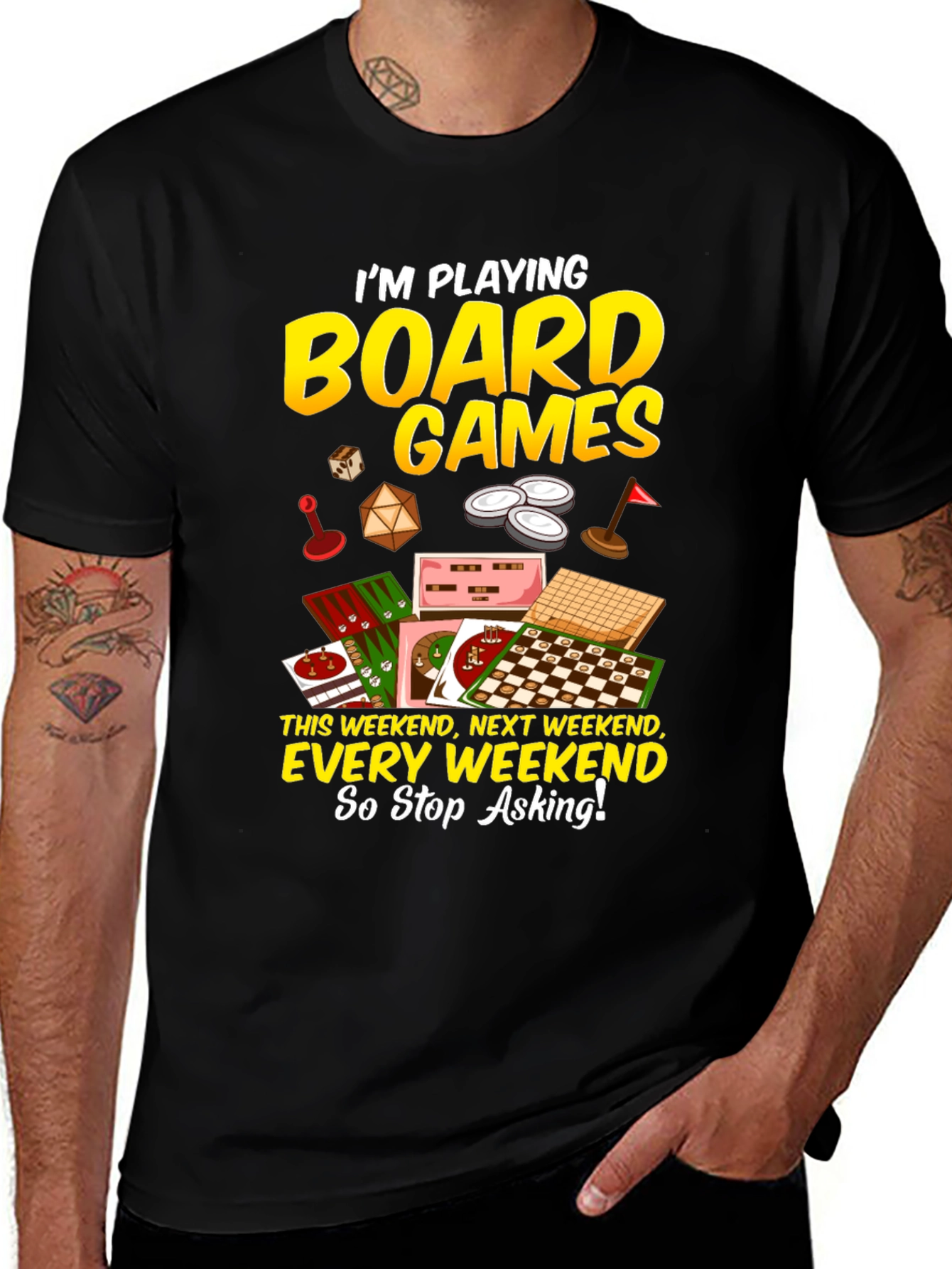 Board Games T-Shirt: Weekend Hobby Apparel