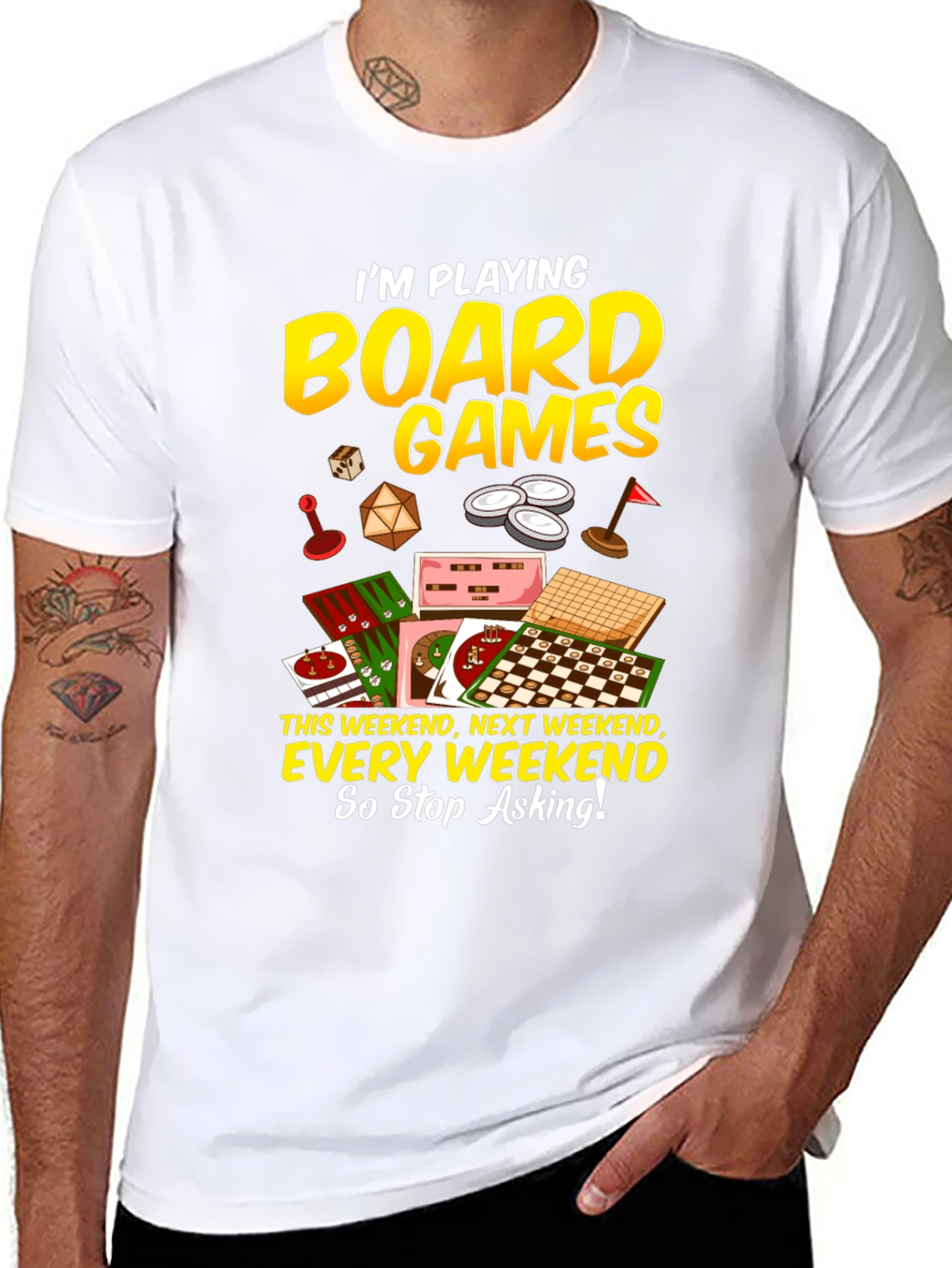 Board Games T-Shirt: Weekend Hobby Apparel