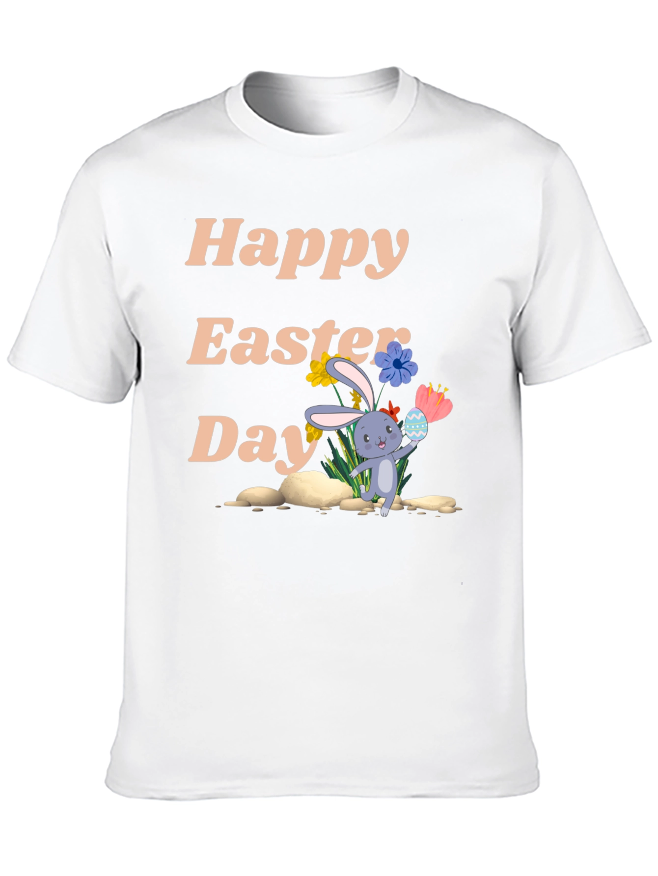 Happy Easter Day Black T-Shirt