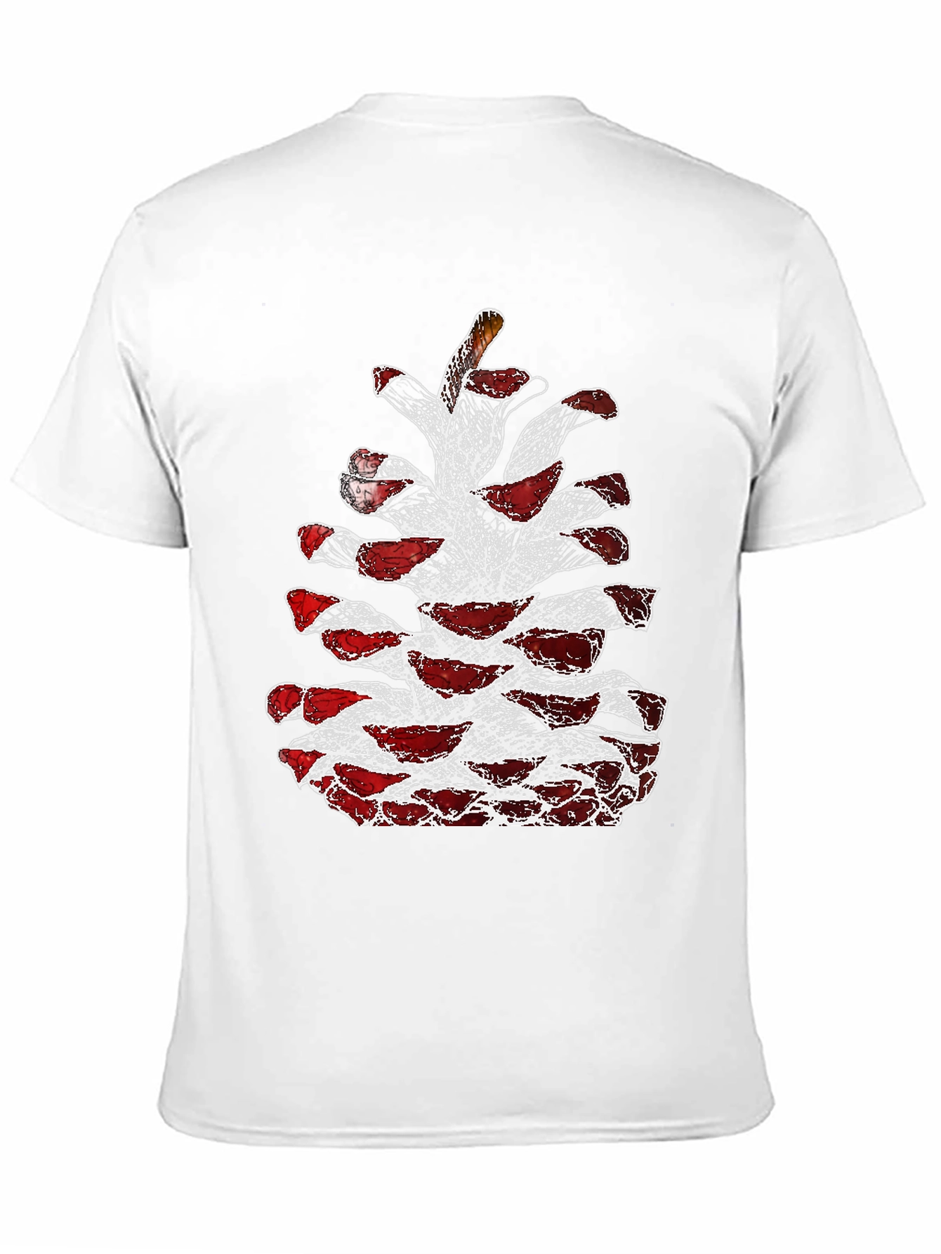 Pine Cone Graphic Tee - Unique Nature Design