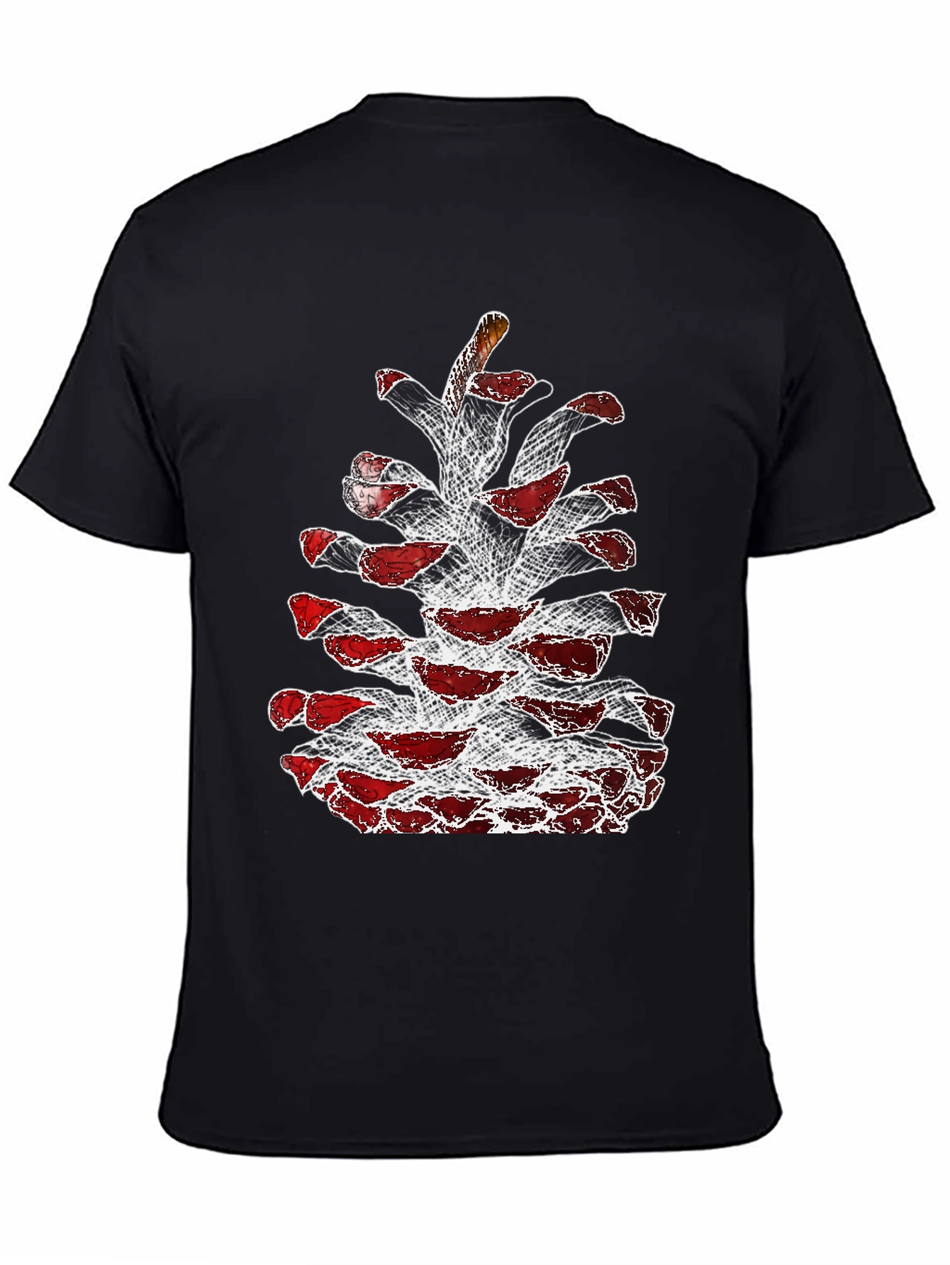 Pine Cone Graphic Tee - Unique Nature Design