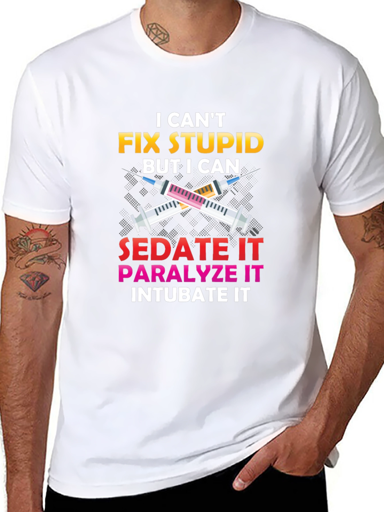 I Cant Fix Stupid T-Shirt Nurse Humor