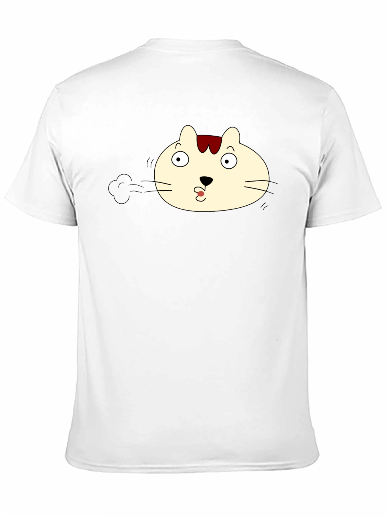 Funny Cat Pout Black T-Shirt