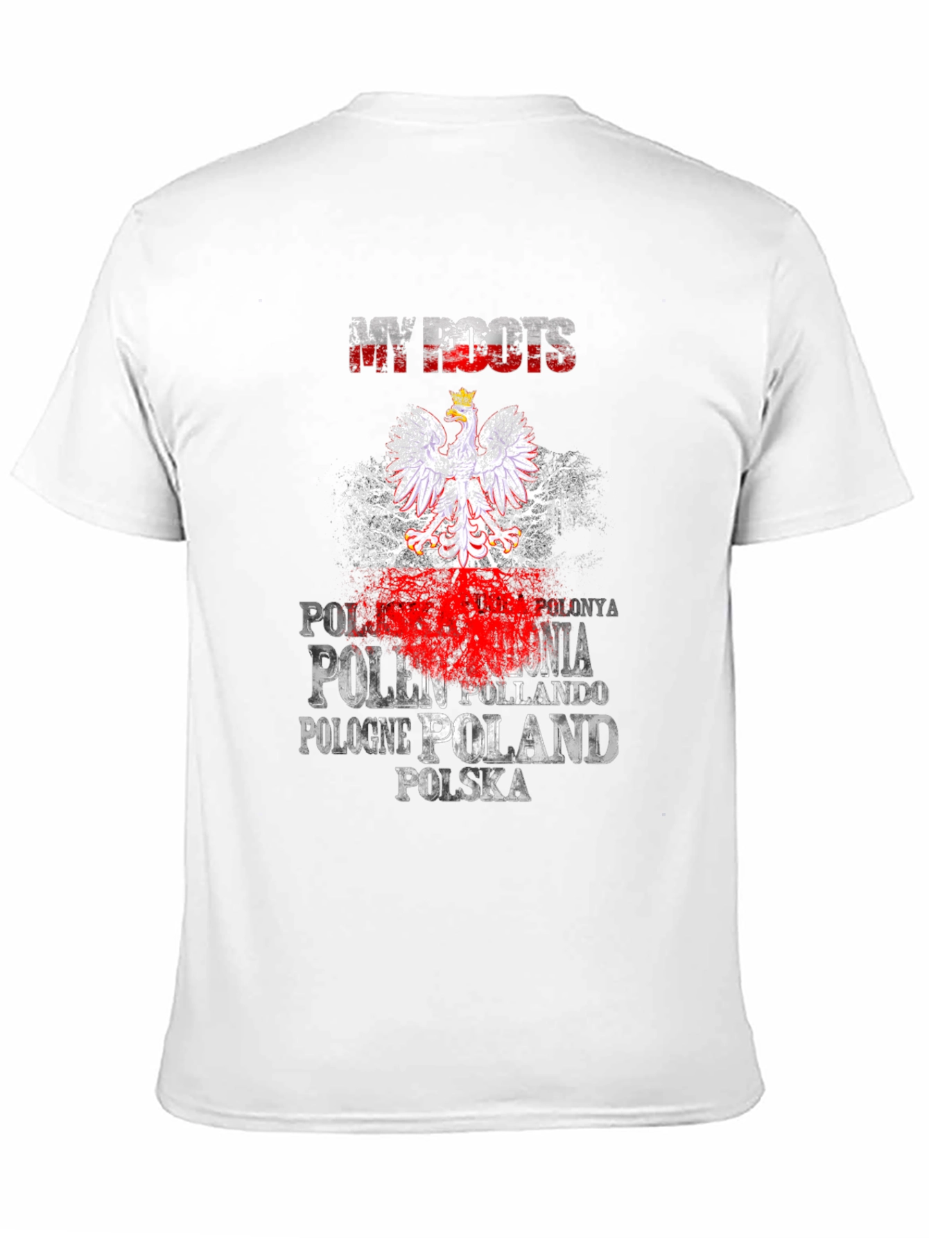 Poland Roots T-Shirt Polonia Polska Flag Pride